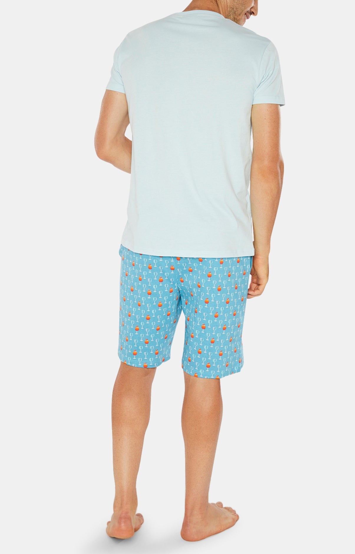 Pyjashort Homme Apéro Bleu 4