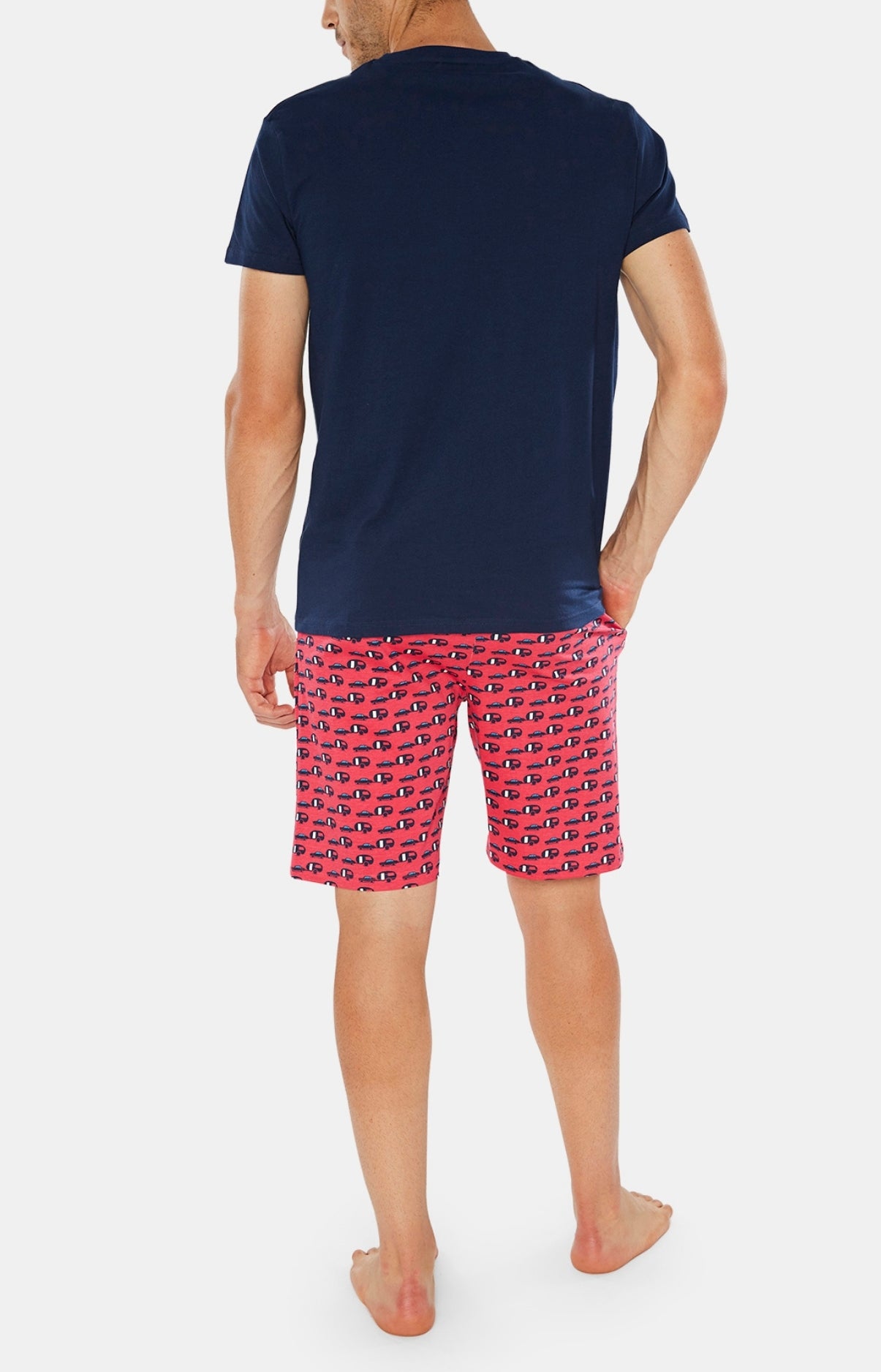 Pyjashort Homme Nomade in France Rouge 4