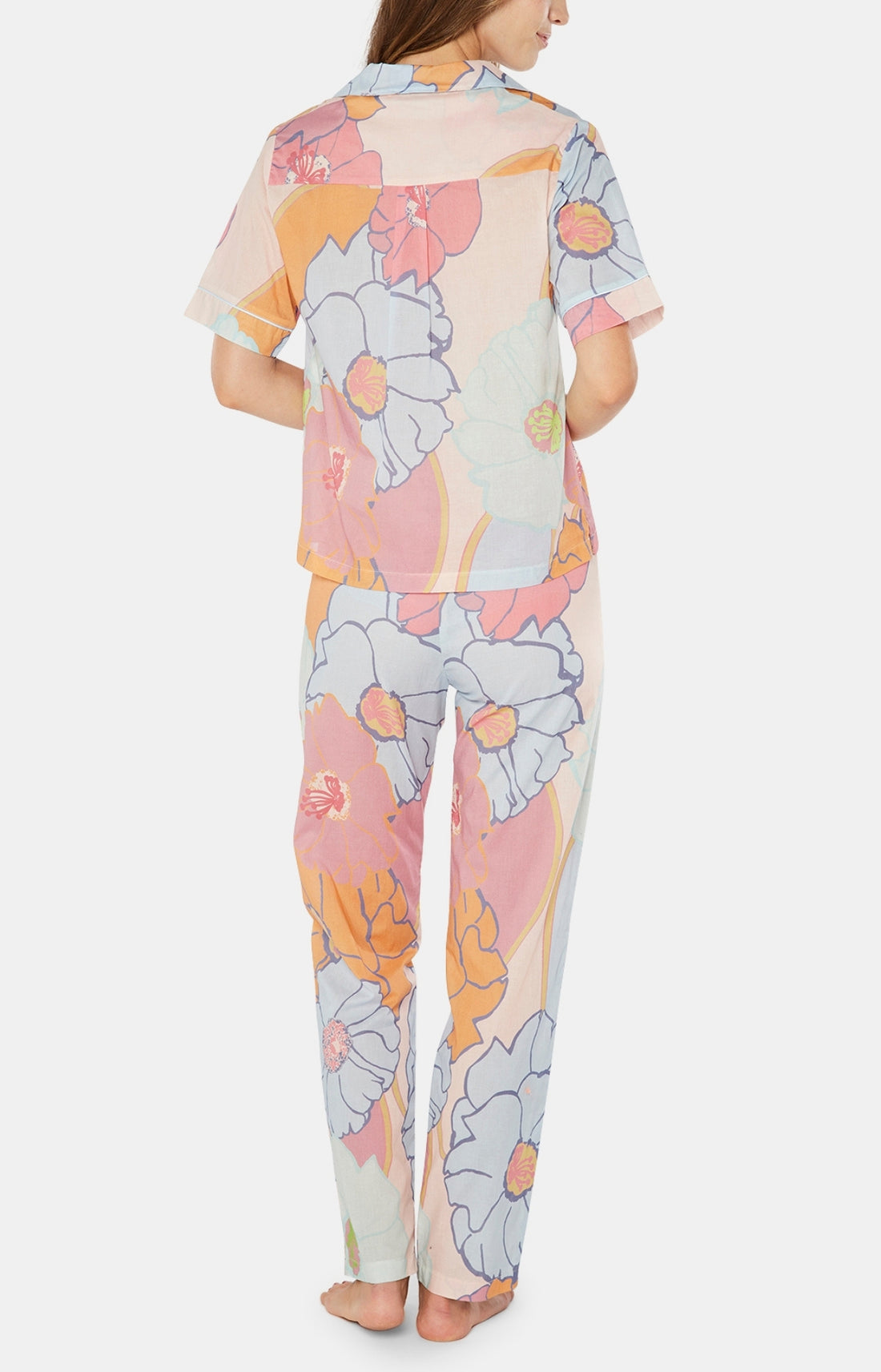 Pyjama long boutonné Femme Monette Multicolore 2