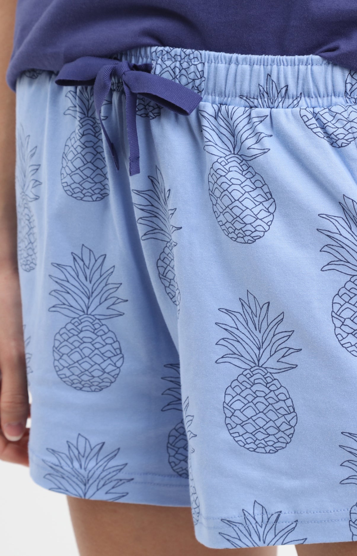 Pyjama Femme Pineapple Imprimé ananas bleus 3