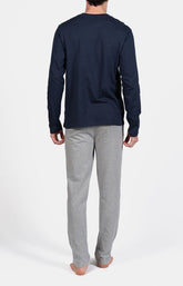 Pyjama long Homme La folie des glandeurs Gris 4