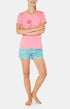 Pyjashort Femme Monoi Bleu 1