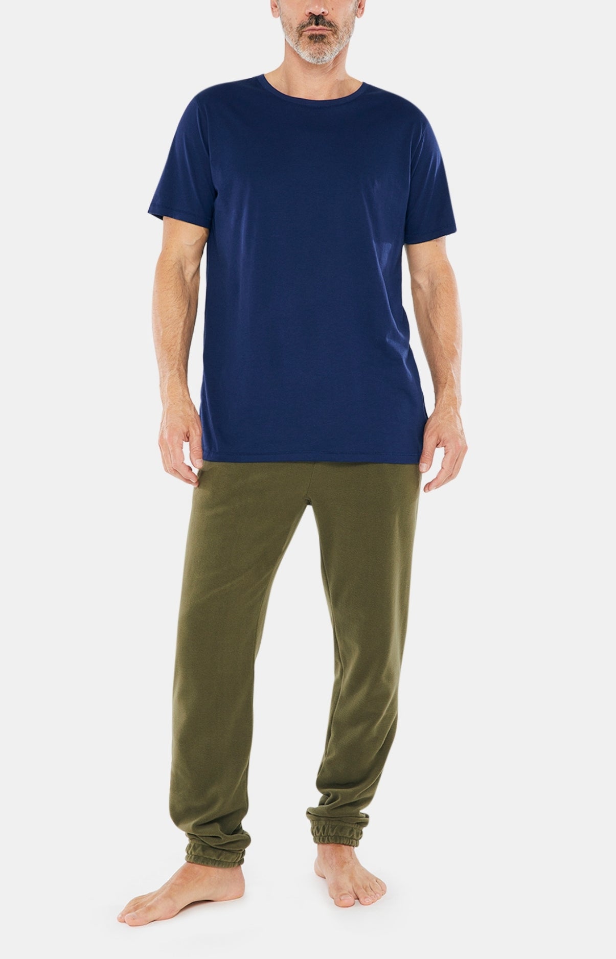 Tee-shirt Homme Coton pima Marine 3