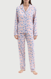 Pyjama Femme Palmier en flanelle de coton 1