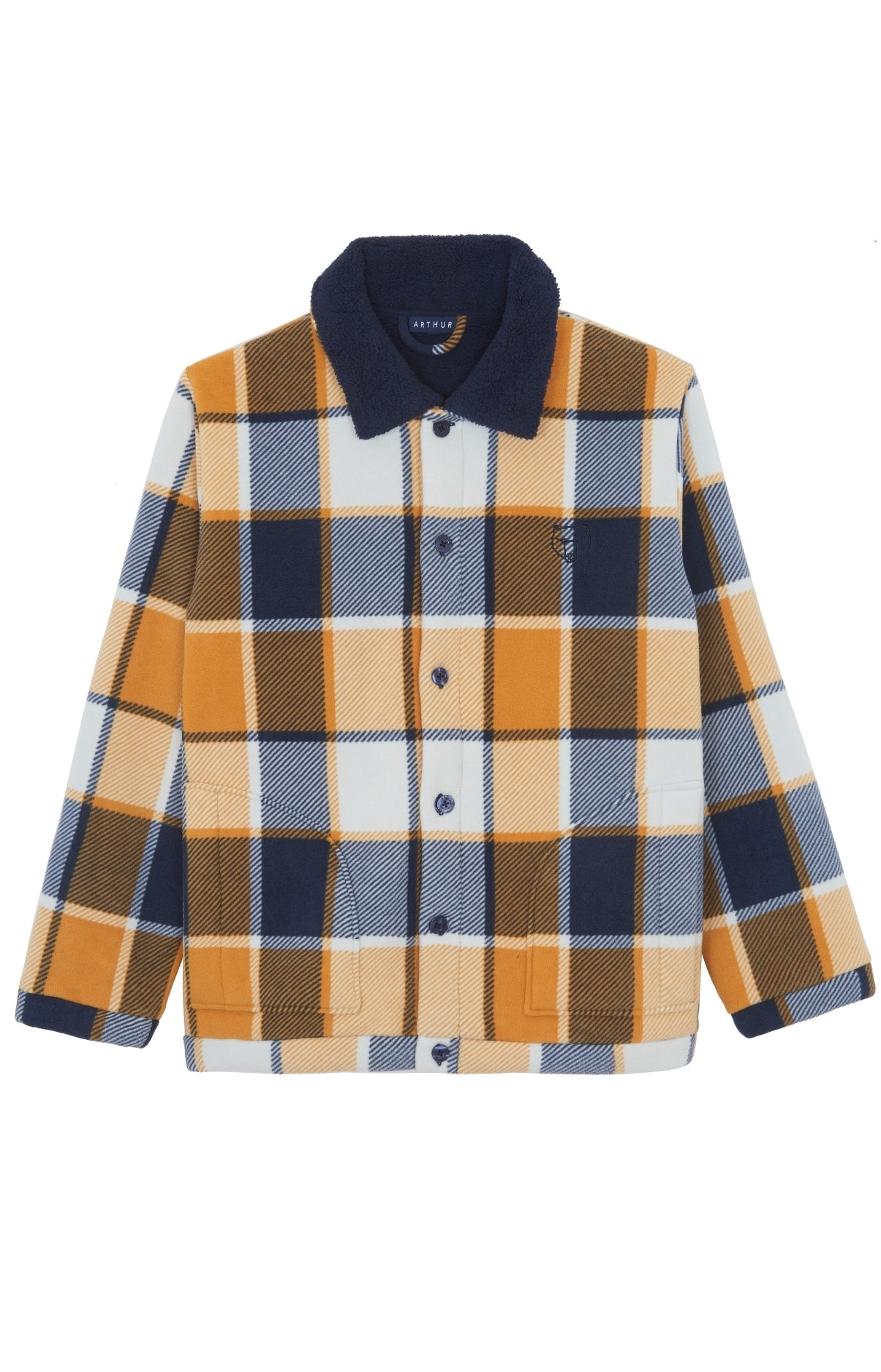 Veste Homme polaire Happy 40 Jaune 3