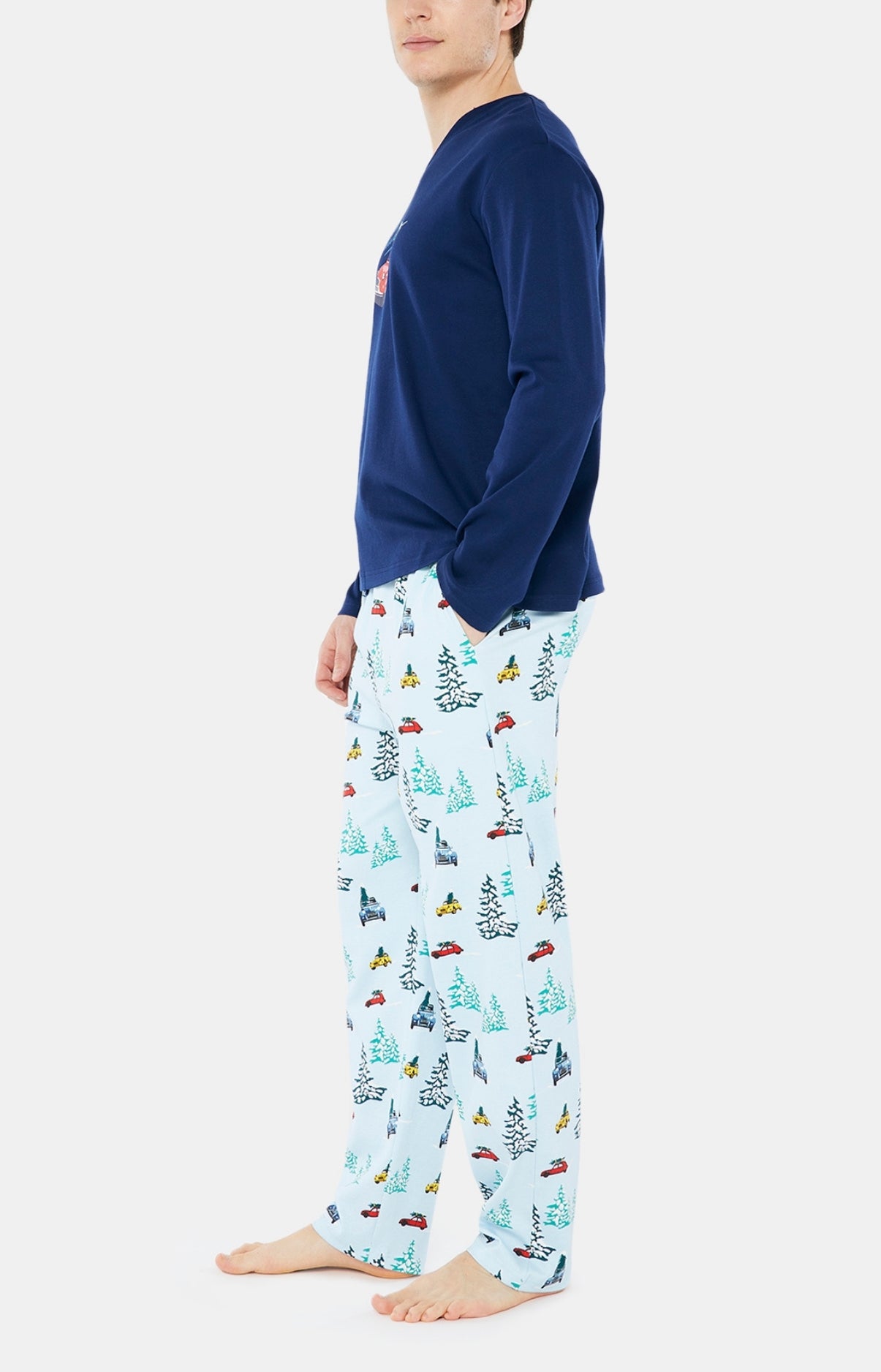 Pyjama long Homme 2CV Bleu 2