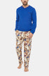Pyjama long Homme Teddy Beige et Marron 8
