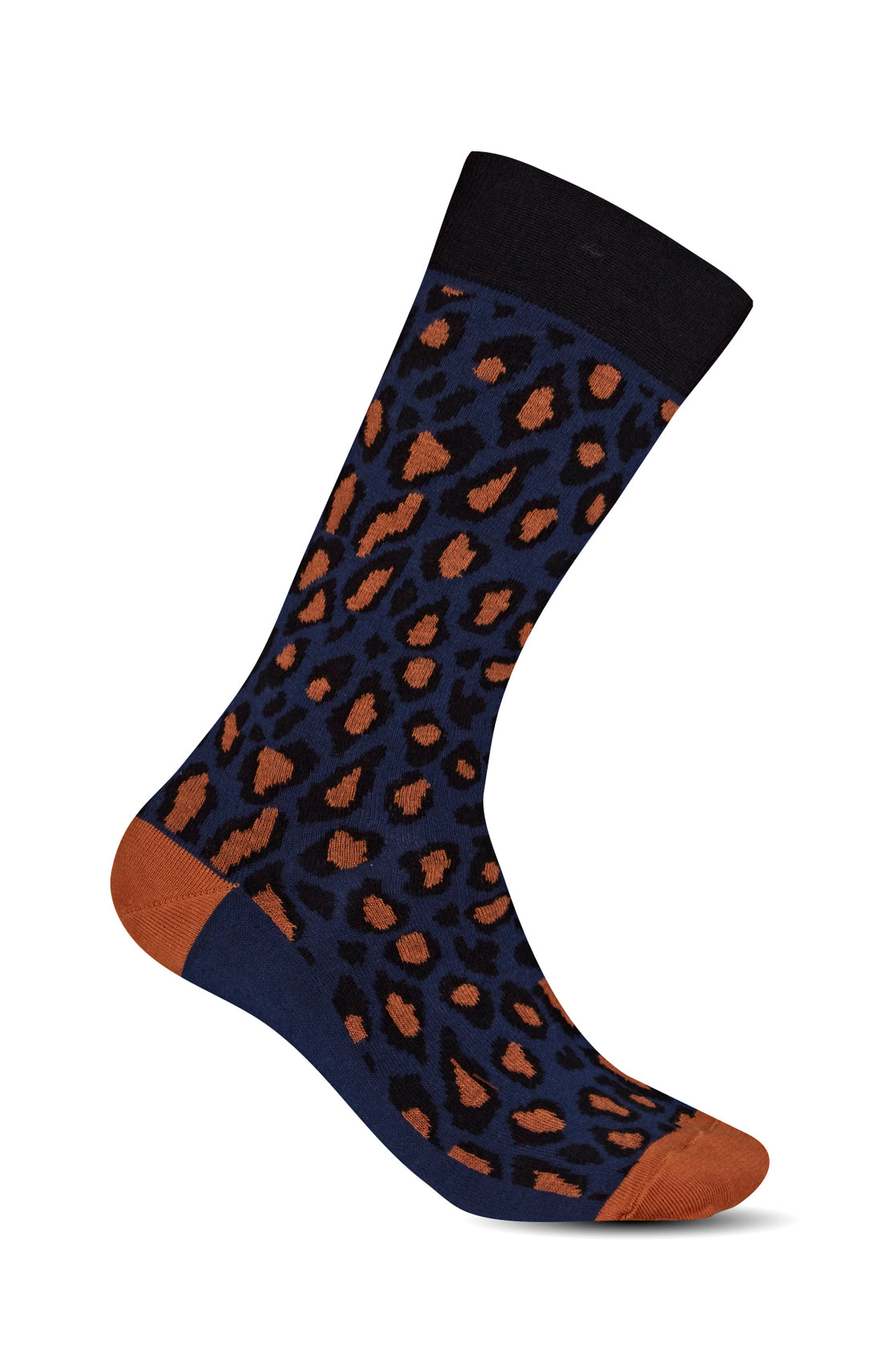 Chaussettes Femme Léopard Marine 1