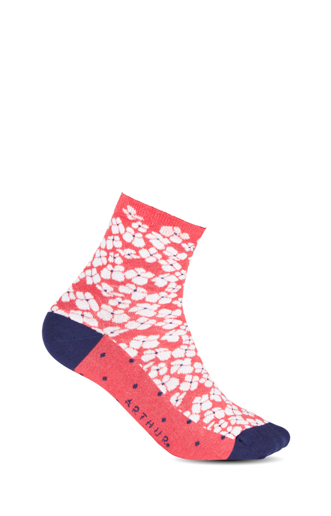 Chaussettes Femme Marguerite Rouge 1