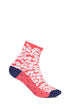 Chaussettes Femme Marguerite Rouge 1