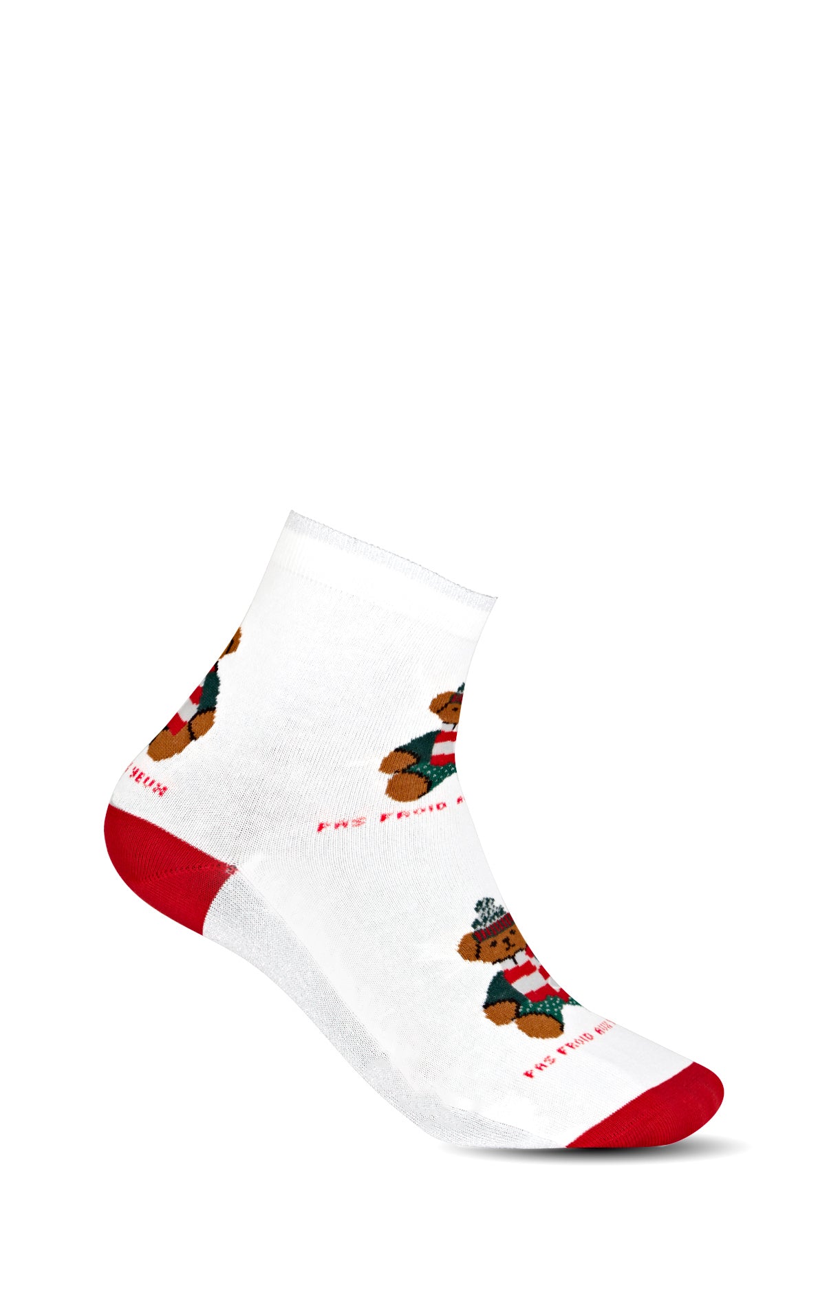 Chaussettes Femme Teddy Blanc et Ivoire 3