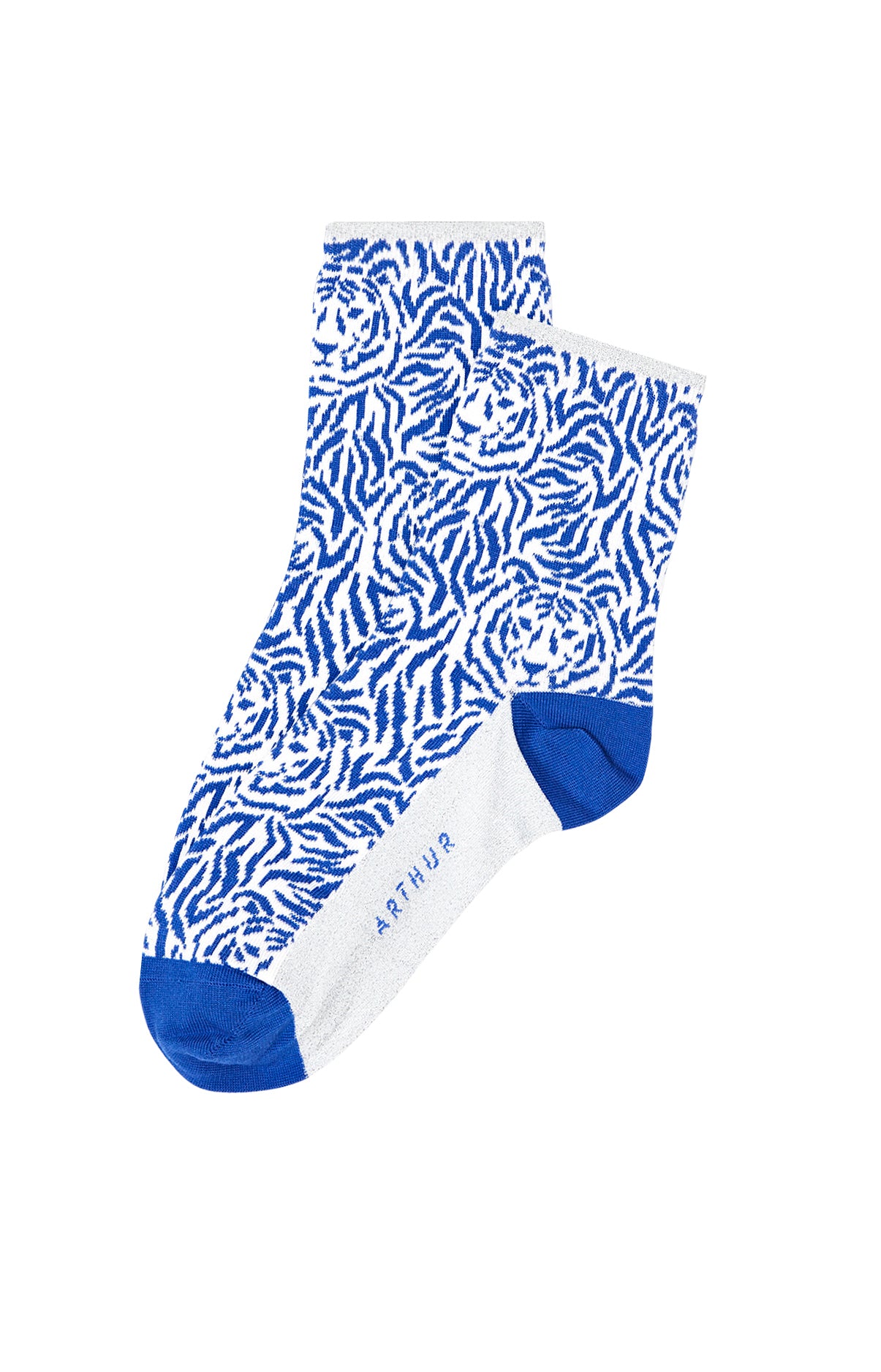 Chaussettes Femme Tigre Bleu 2