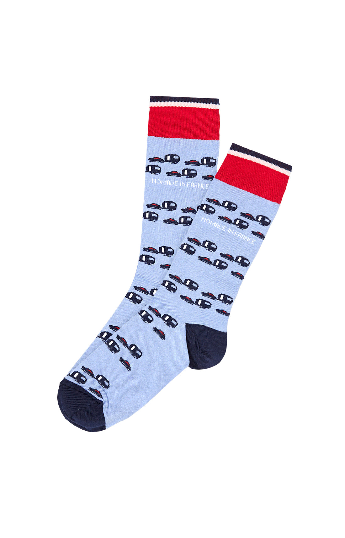 Chaussettes Homme Nomade in France Bleu 1