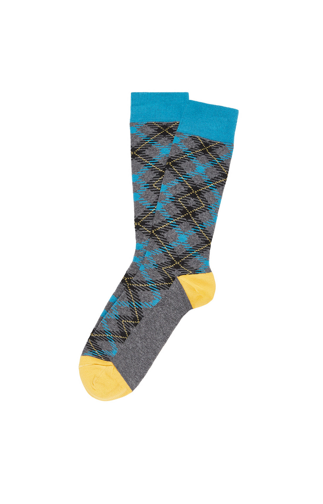 Chaussettes Homme Tartan Folie Gris 1