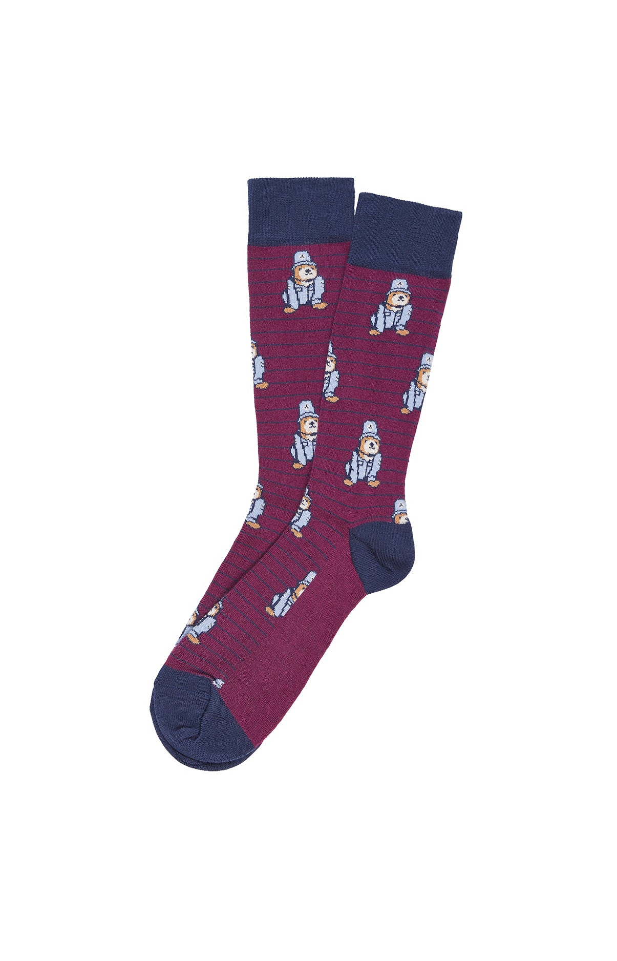 Chaussettes Homme Bobby Violet et Bordeaux 1
