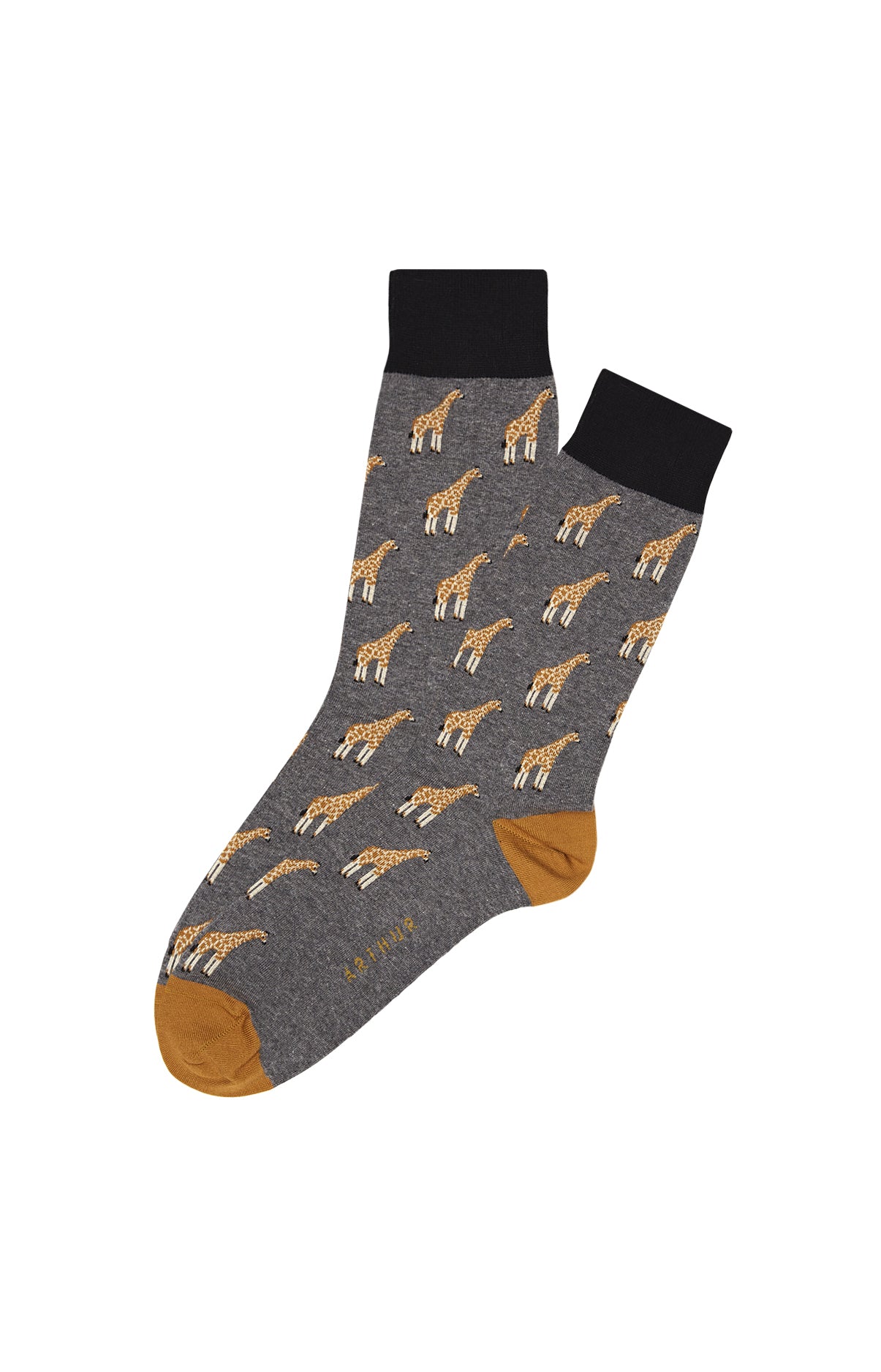 Chaussettes Homme Girafe Gris 1