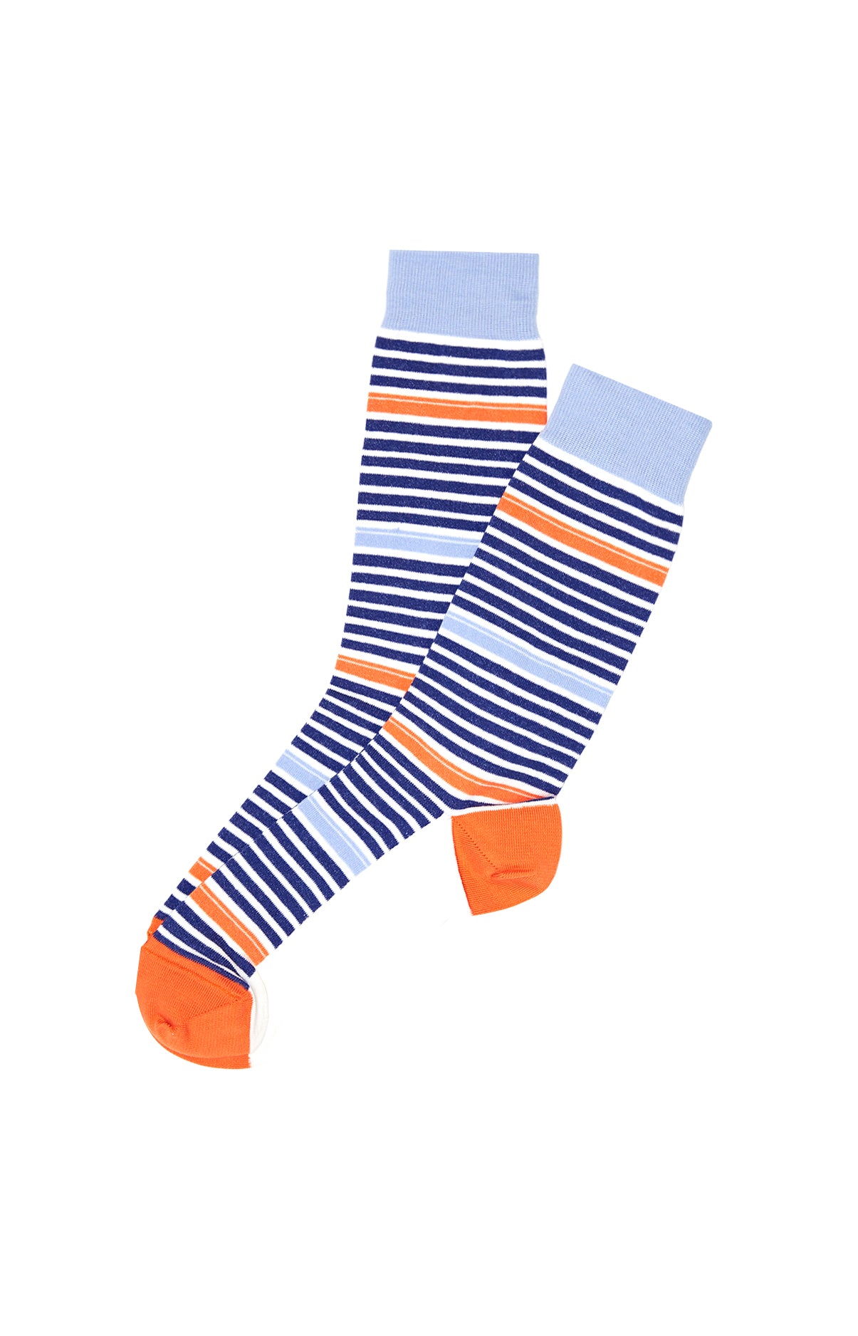 Chaussettes Homme Rayées Bleu 2