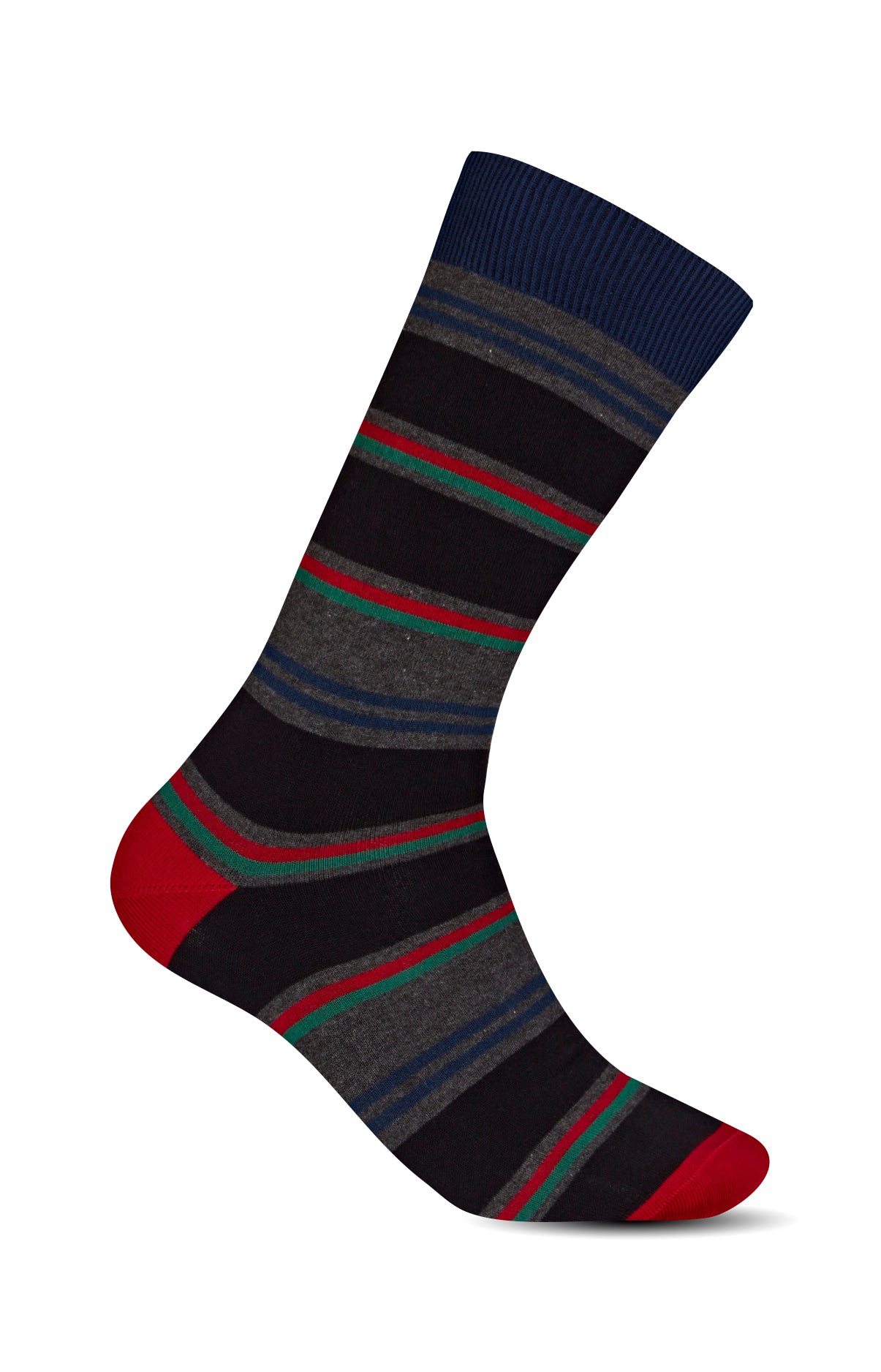 Chaussettes Homme Rayes Gris 1