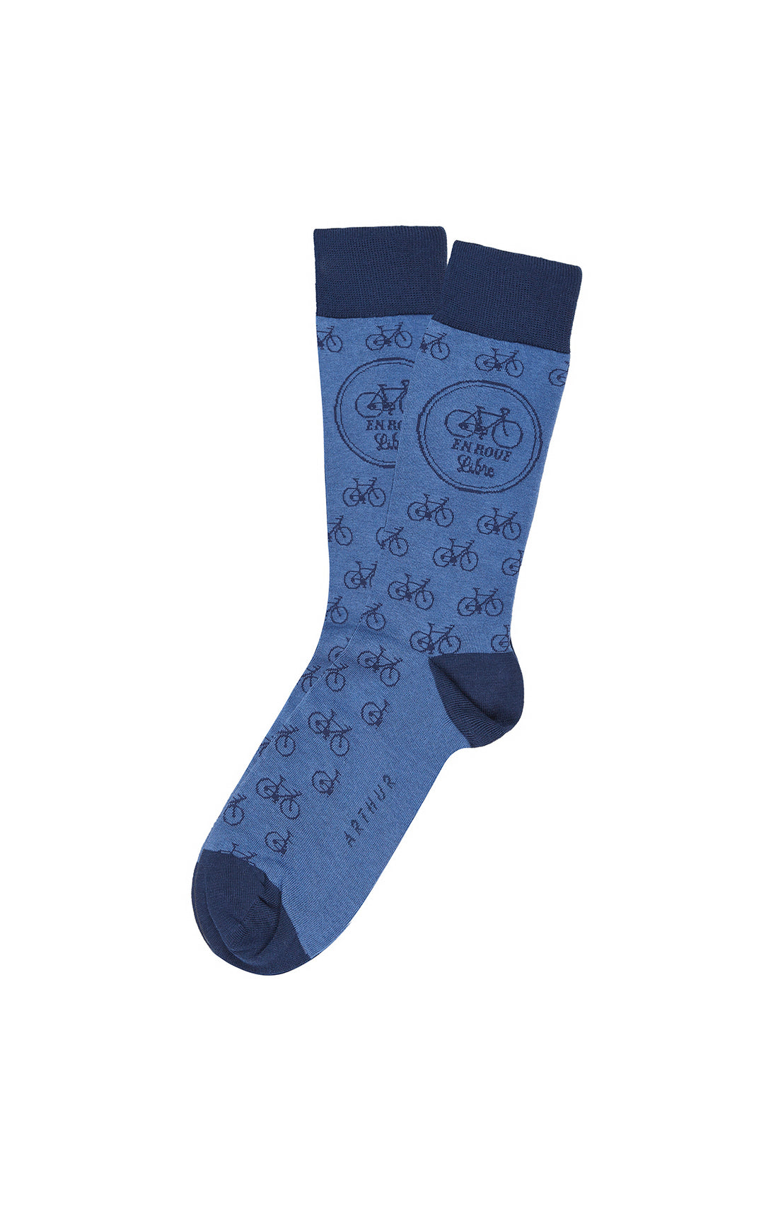 Chaussettes Homme Roue Libre Beige et Marron 2