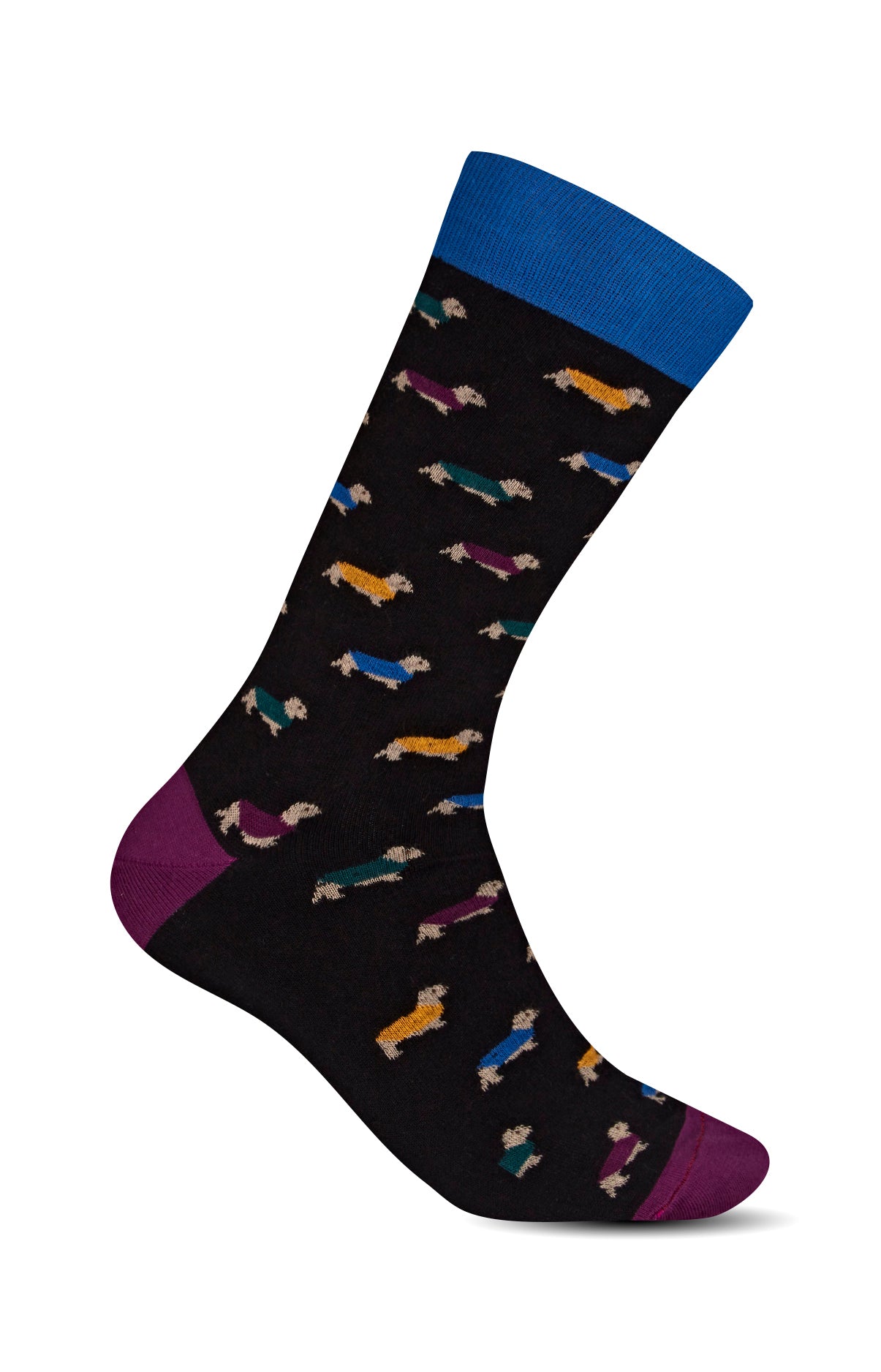Chaussettes Homme Teckel Noir 1