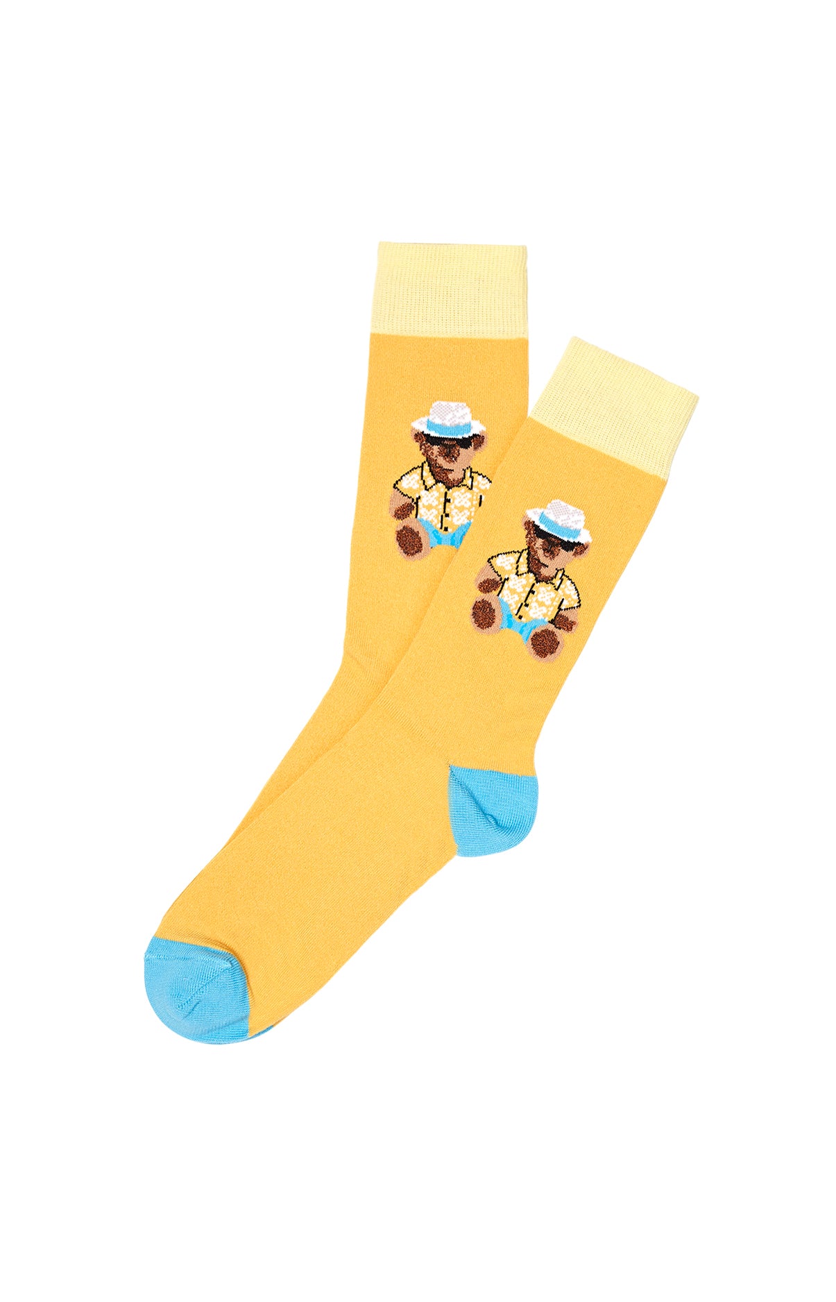 Chaussettes Homme Teddy Jaune 3