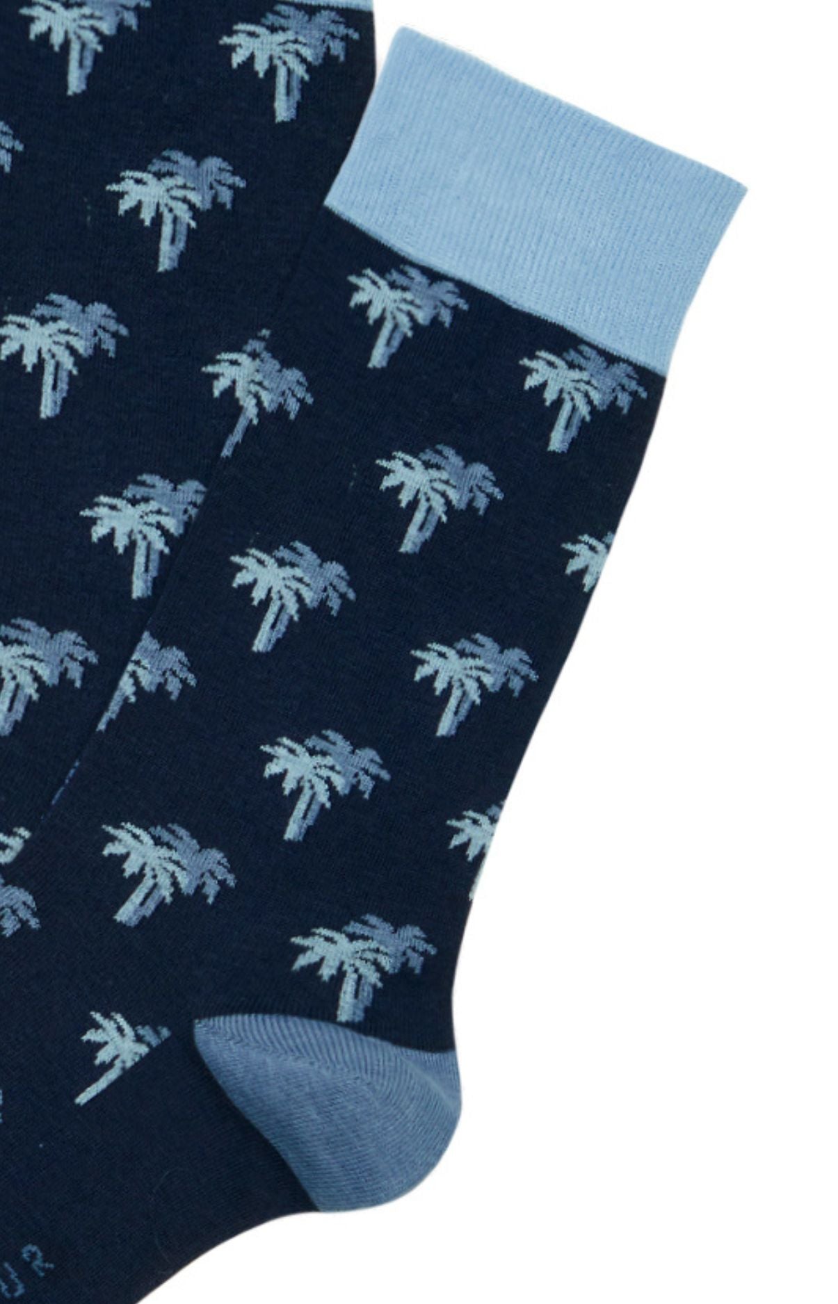 Chaussettes Homme Petit palmier Marine 2