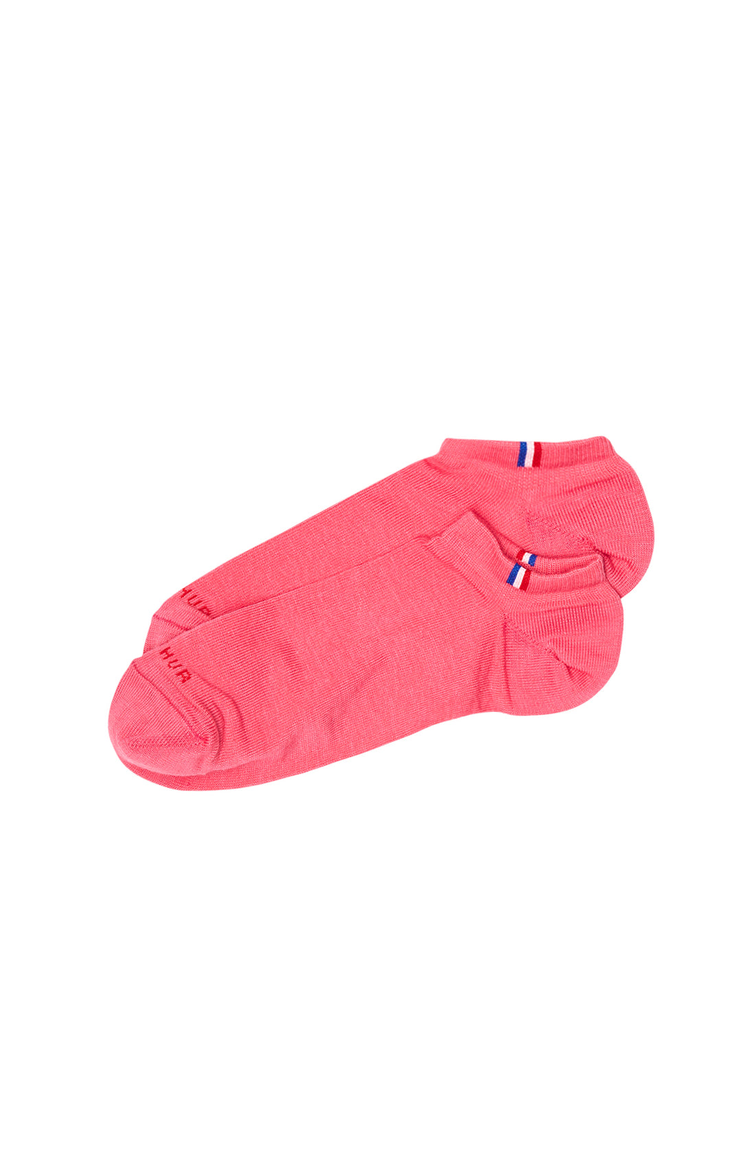 Pack 2 chaussettes invisibles Femme Coton Rose 1