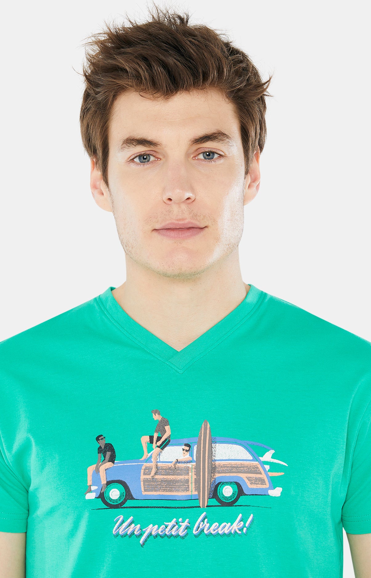 Pyjashort Homme Un Petit Break Bleu 2