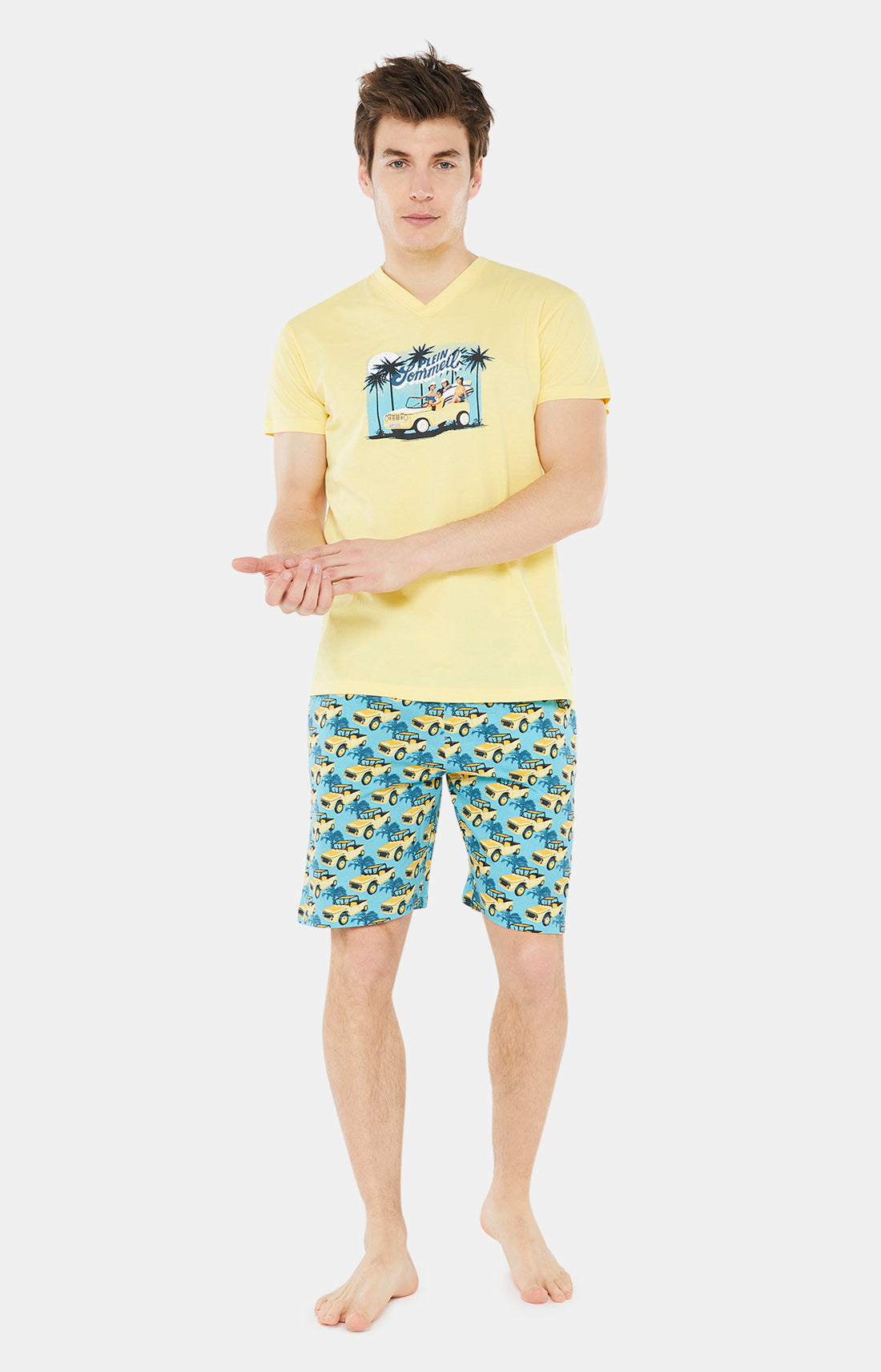 Pyjashort Homme Plein Sommeil Bleu 1