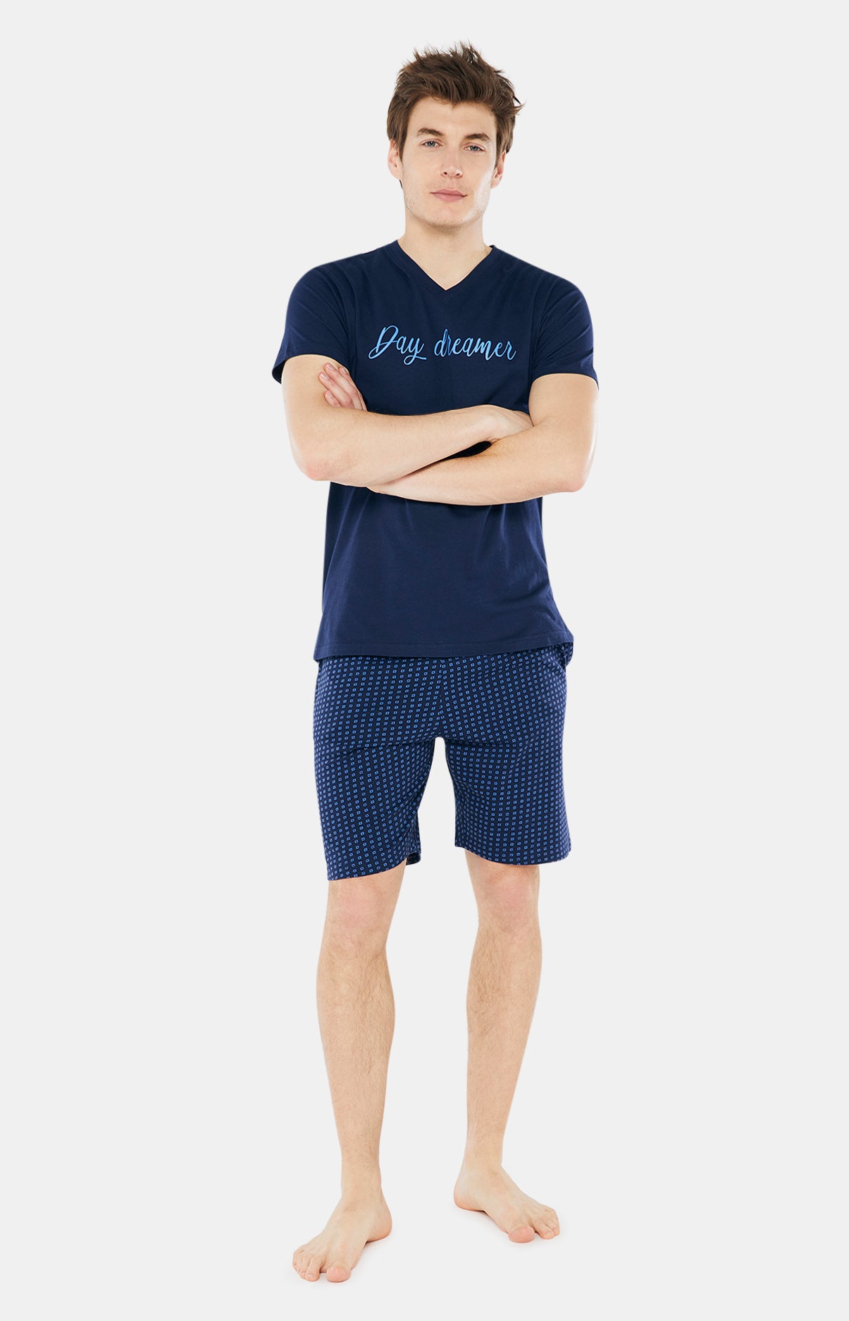 Pyjashort Homme Day Dreamer Marine 1