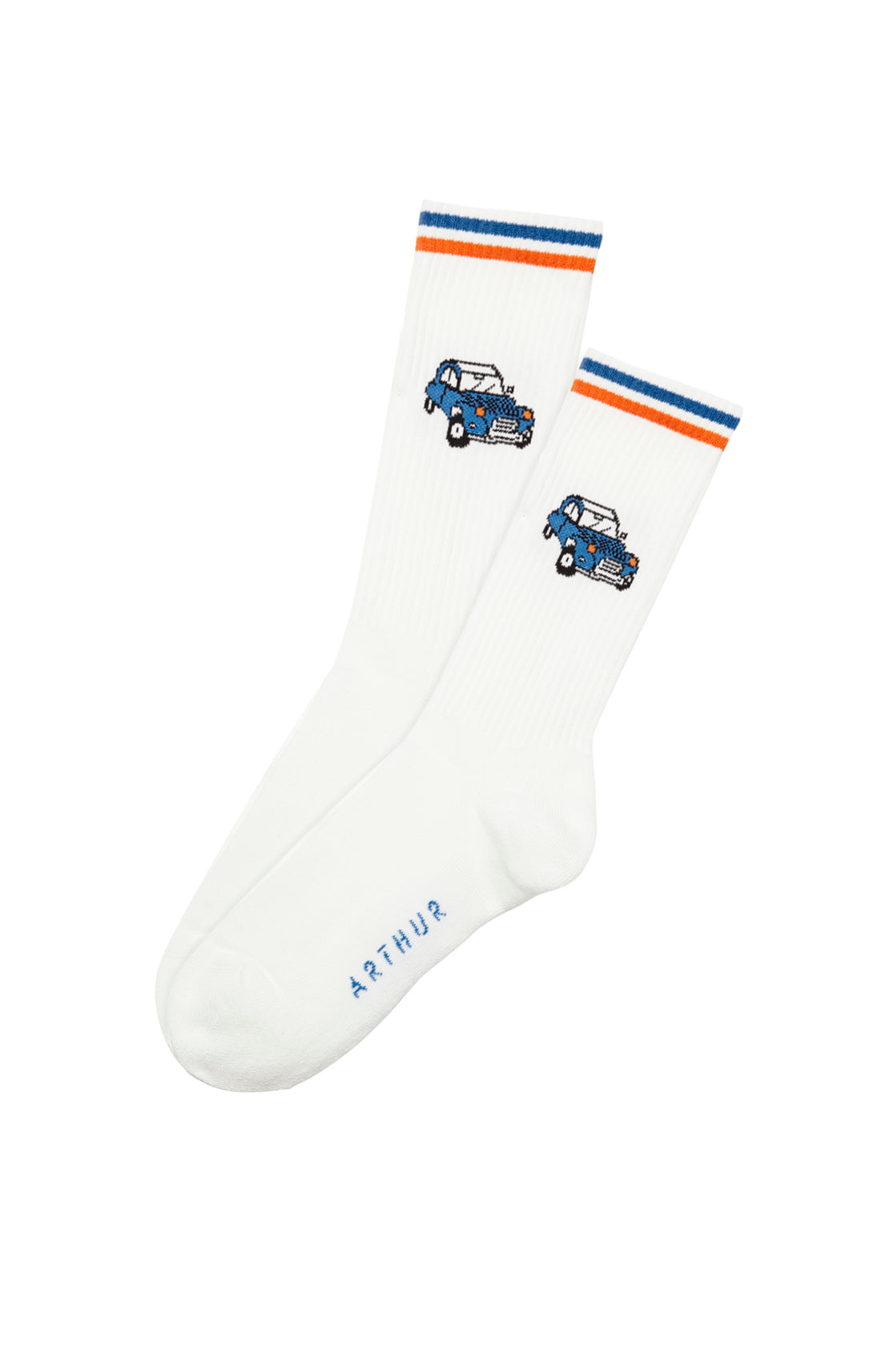 Chaussettes Homme de tennis 2CV Blanc et Ivoire 2