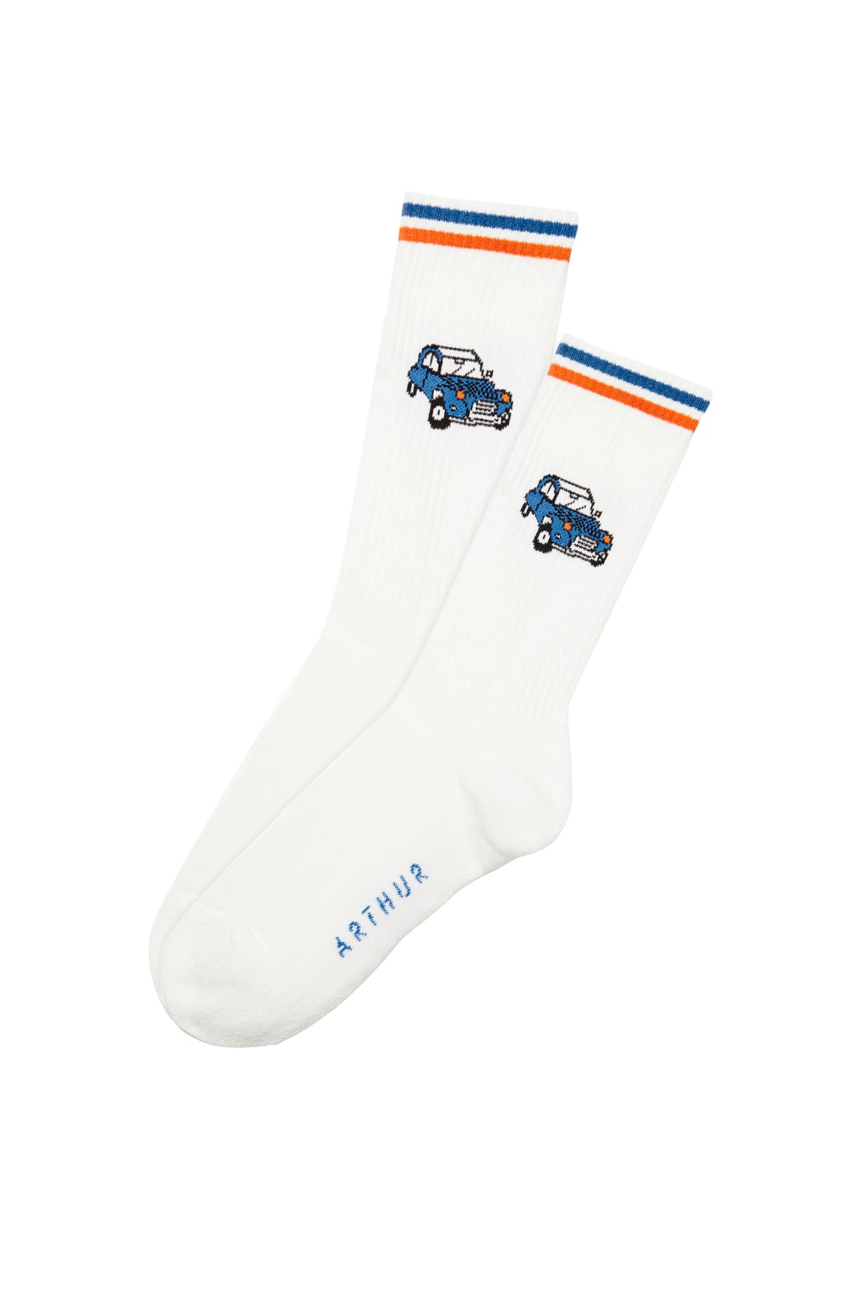 Chaussettes Homme de tennis 2CV Blanc et Ivoire 2