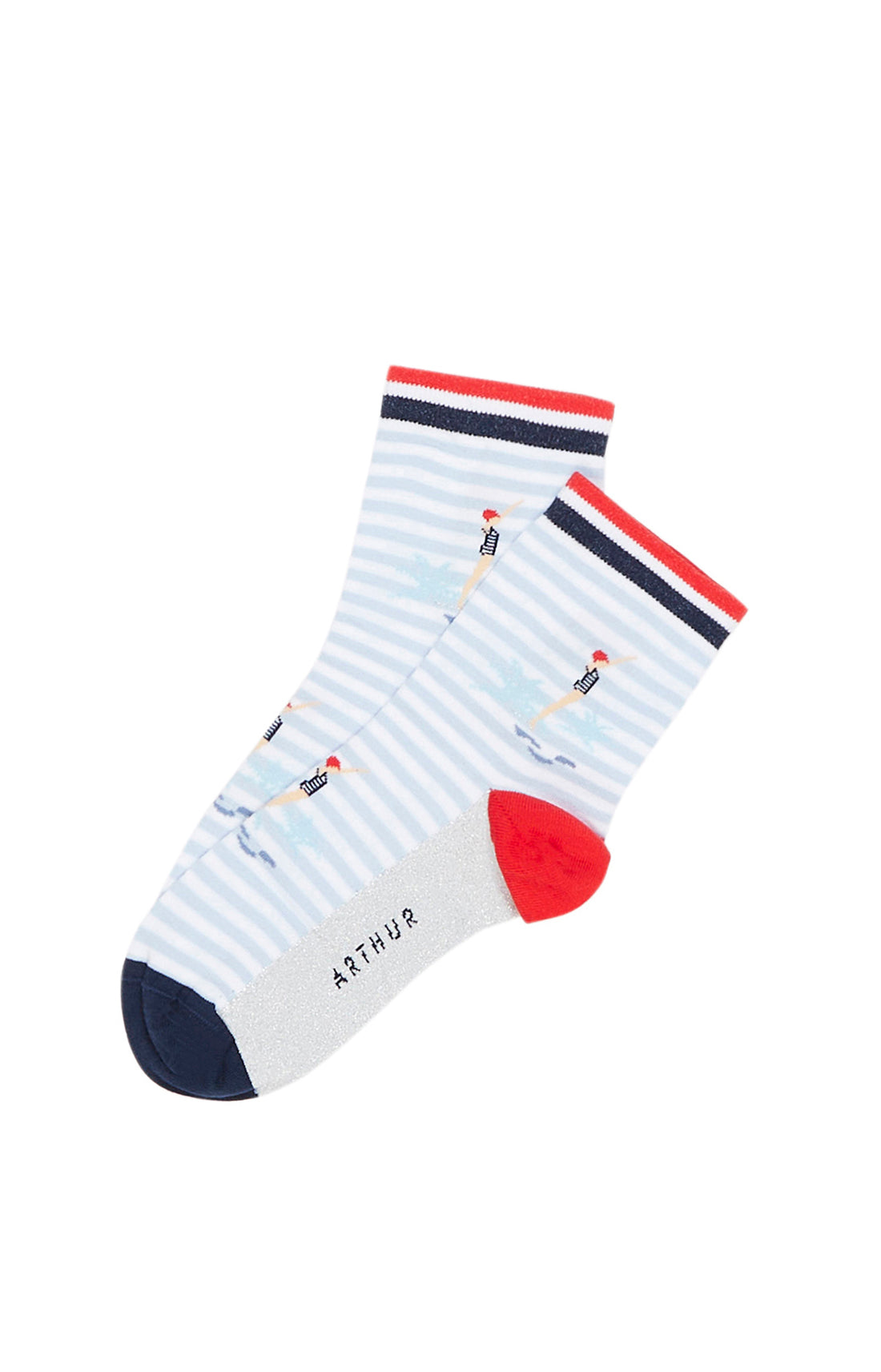 Chaussettes Homme Baigneuse Bleu 1