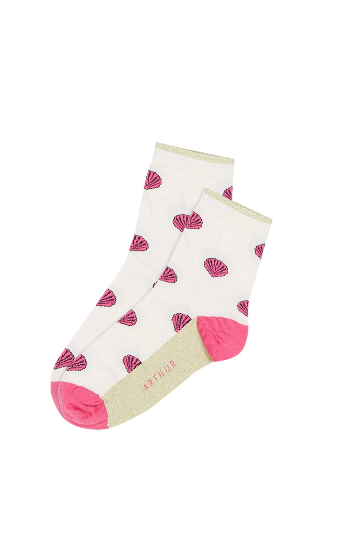 Chaussettes Homme Coquillage Rose 1