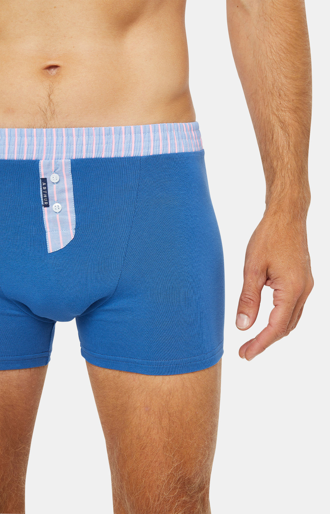 Boxer Homme Club Coton Bleu 7