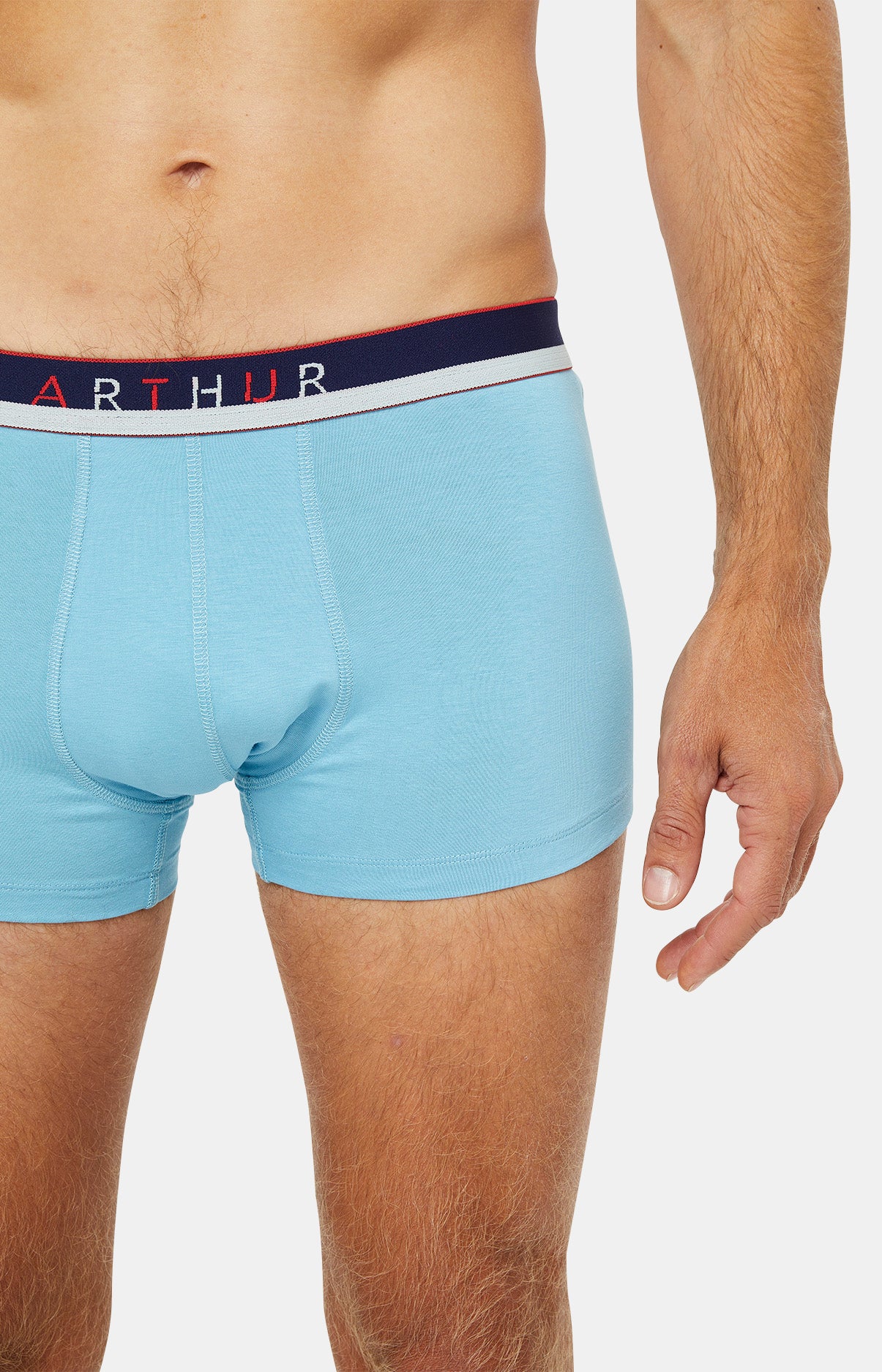 Boxer Slippé Homme Coton Bleu 16