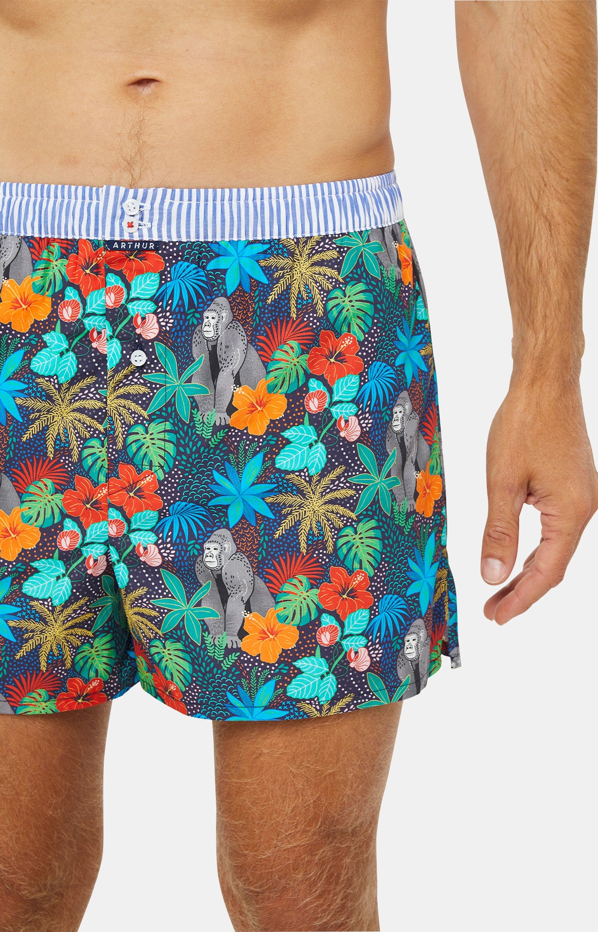 Caleçon avec suspensoir Homme Le Club n°1047 Marine 2
