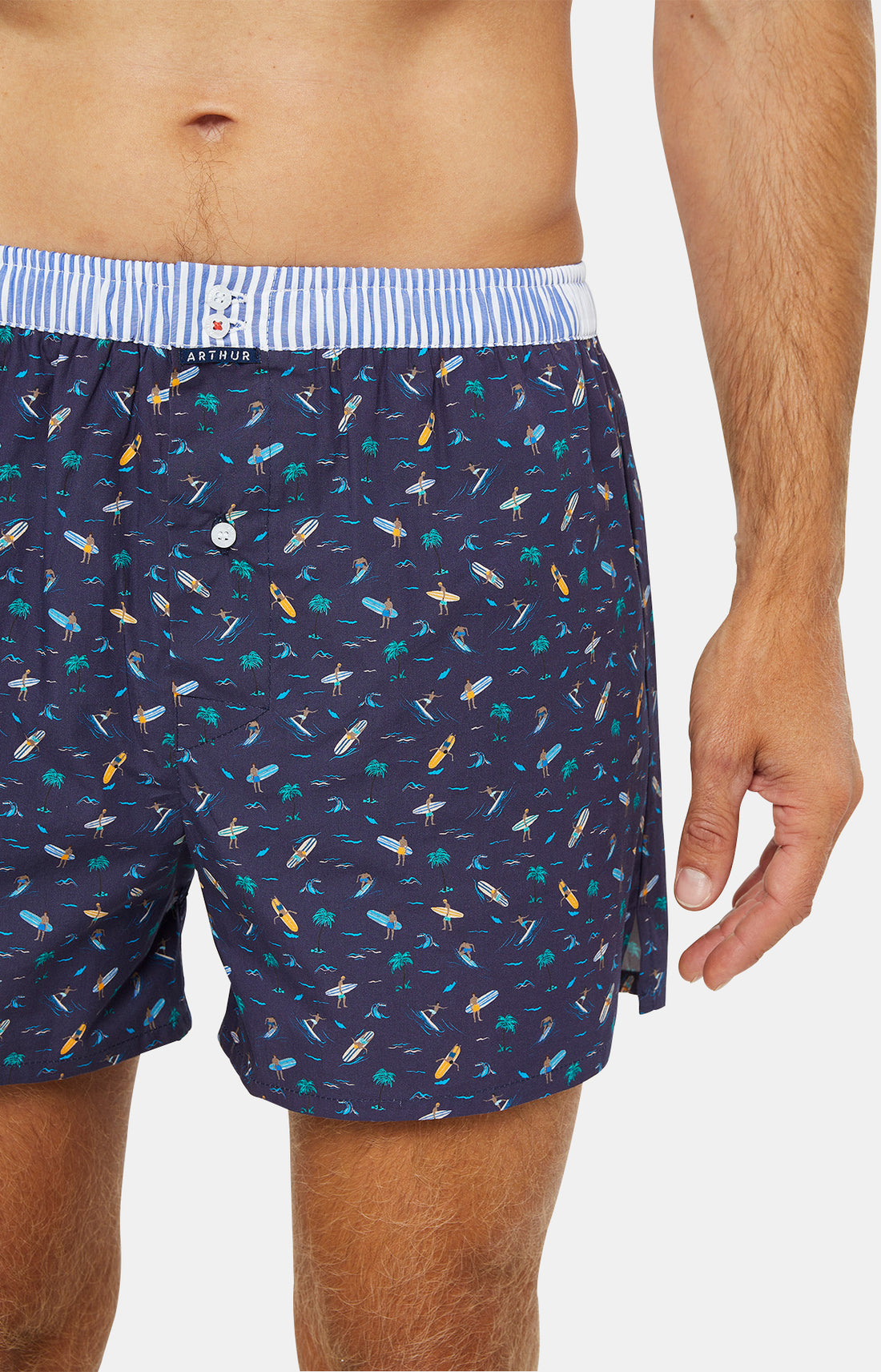 Caleçon avec suspensoir Homme Le Club n°1048 Marine 2