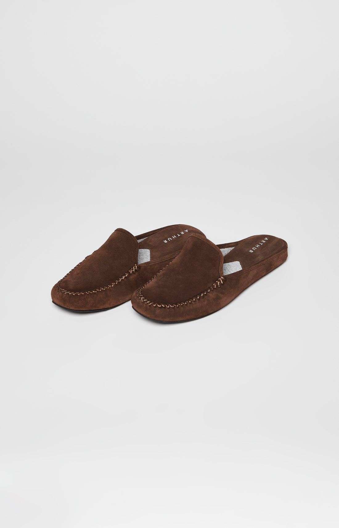 Chaussons Homme Cuir Beige et Marron 1