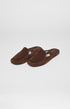 Chaussons Homme Cuir Beige et Marron 1