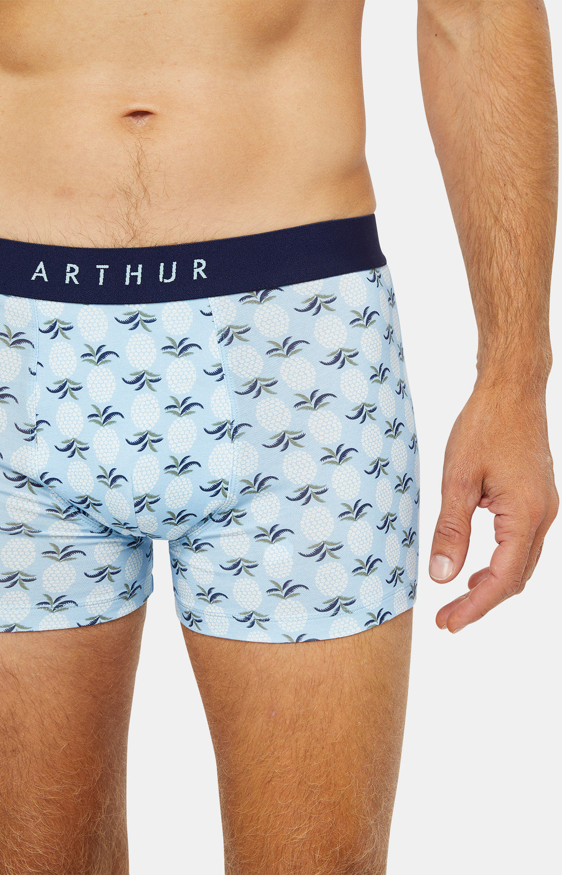 Boxer Homme Ananas Bleu 2