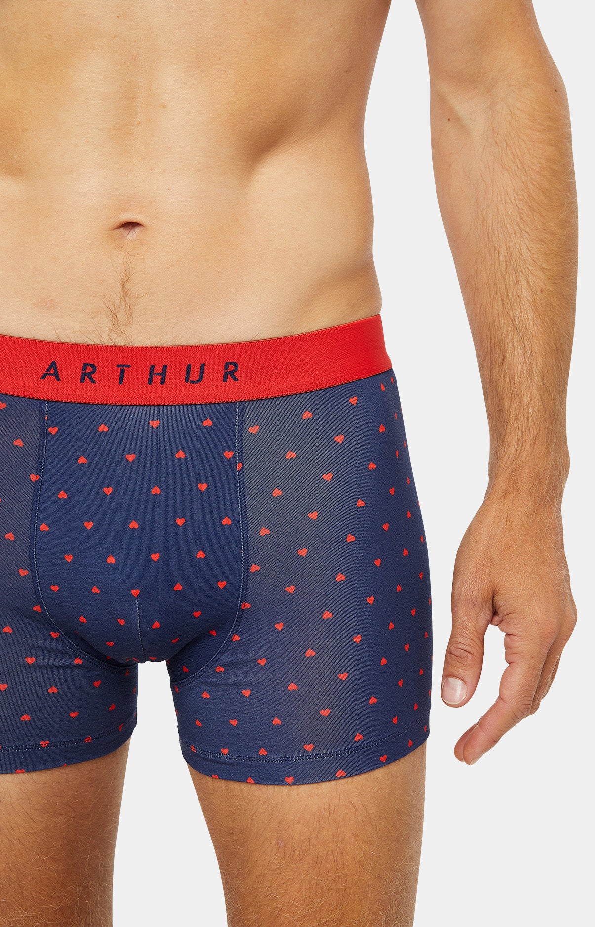 Boxer Homme Joli Coeur Marine 2