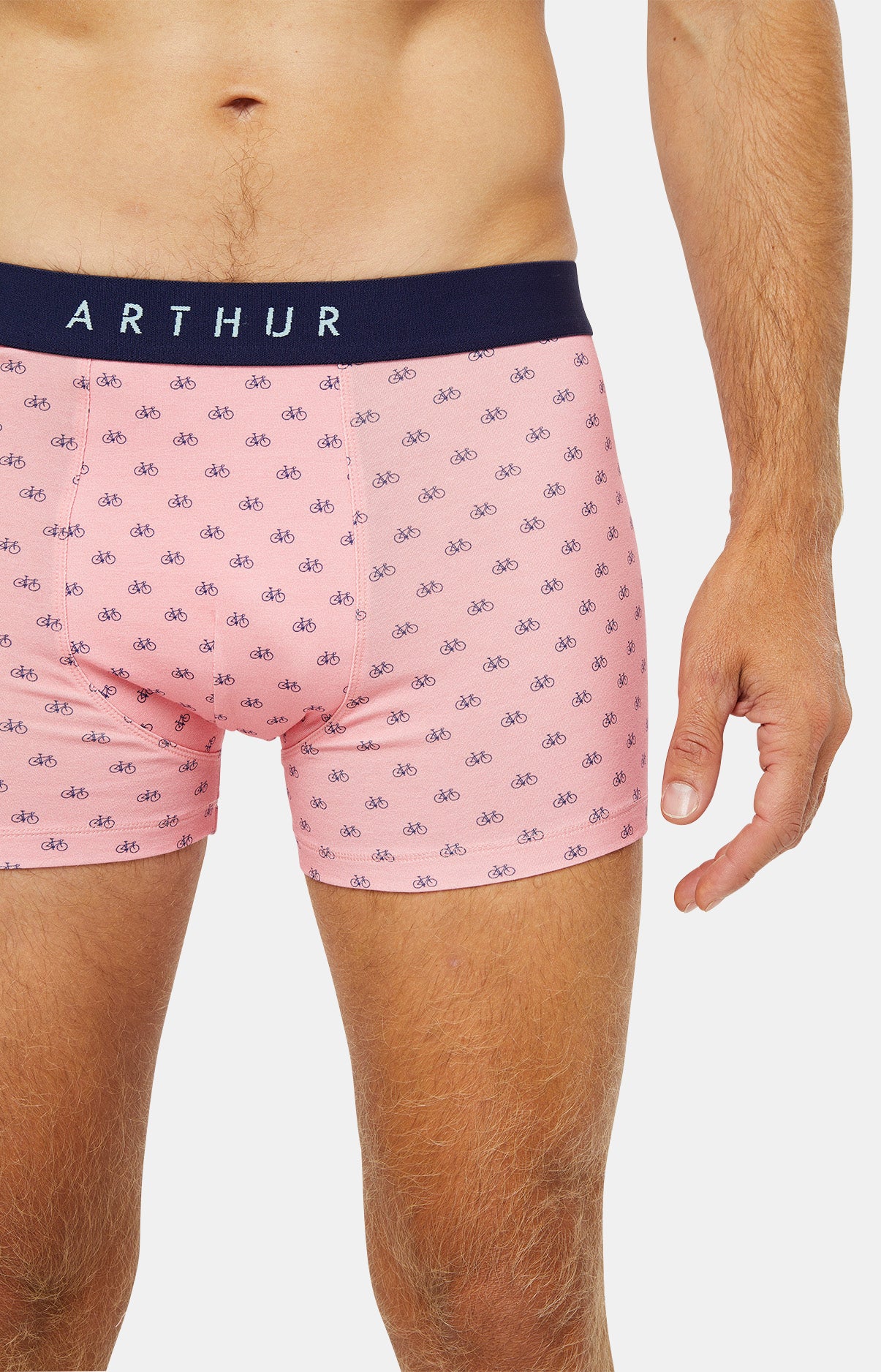 Boxer Homme Petit Vélo Rose 2