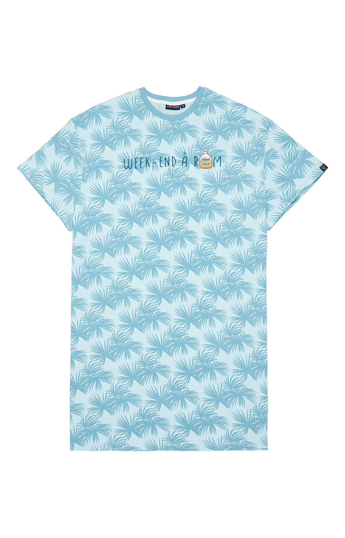 Maxi Tee-shirt Homme Palmier Bleu 3