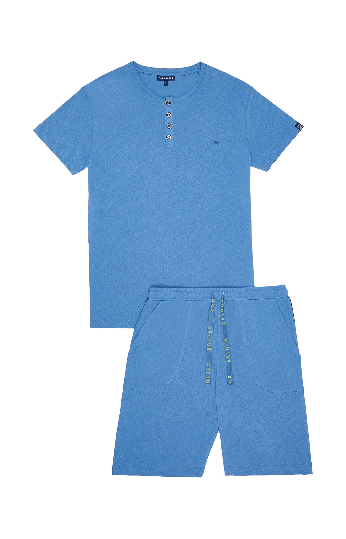Pyjashort Homme Bleu 10