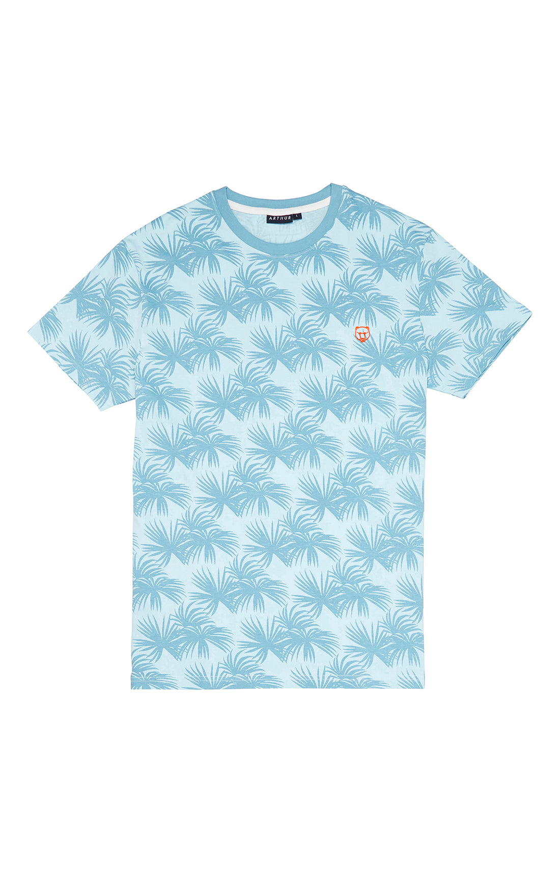 Tee-shirt Homme manches courtes Palmier Bleu 3