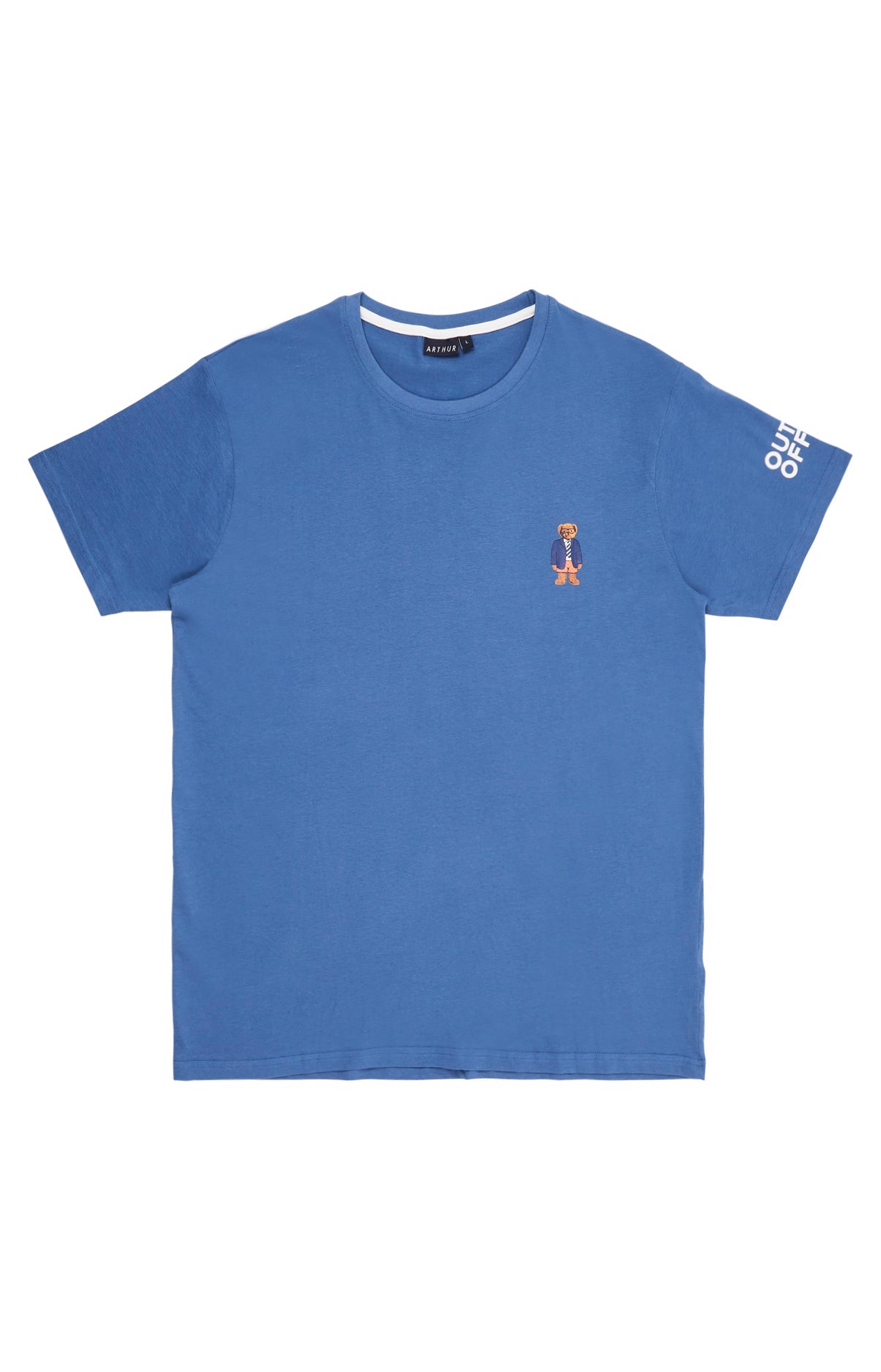 Tee-shirt Homme manches courtes Teddy Bleu 3