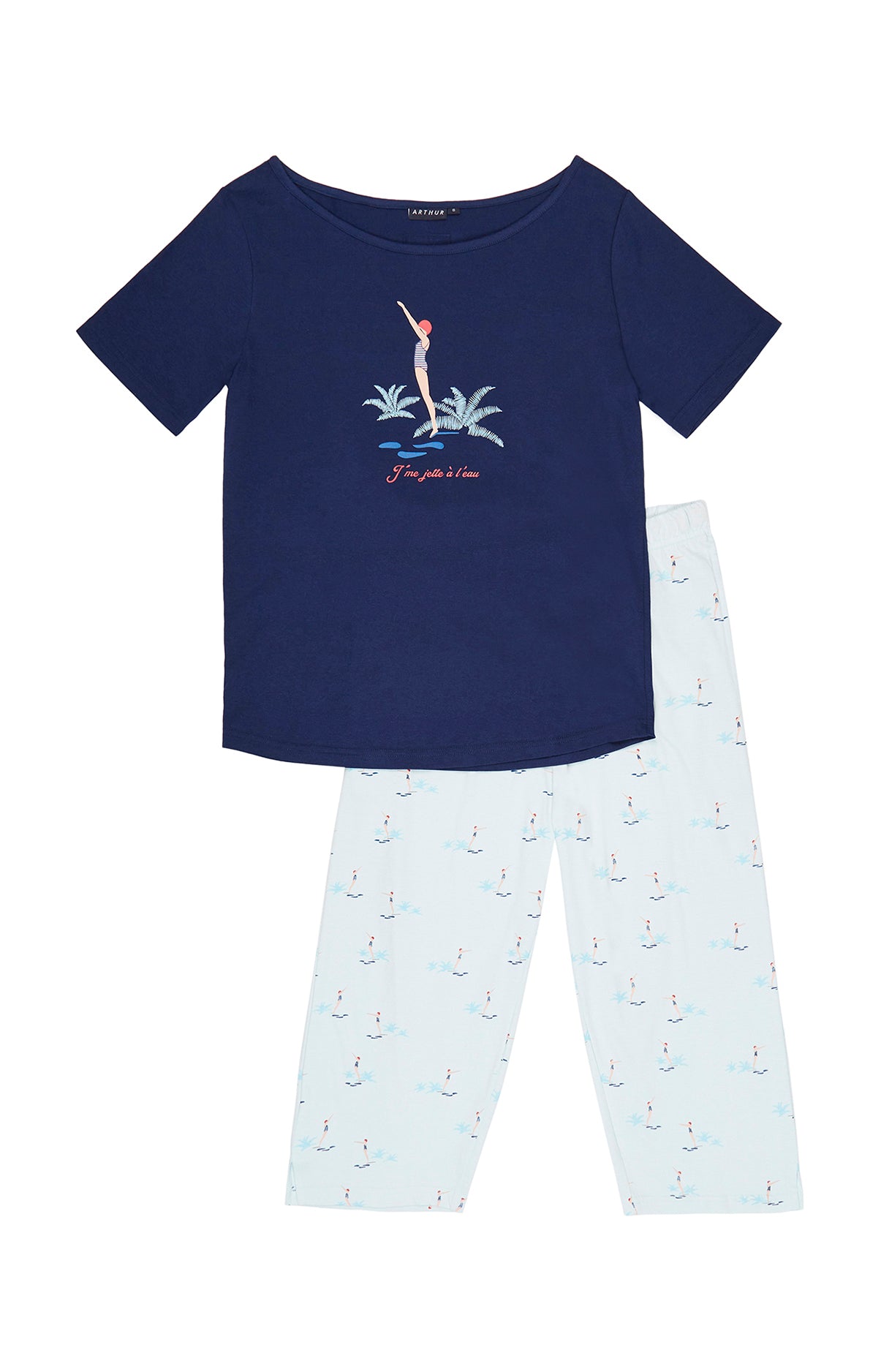 Pyjacorsaire Femme Baigneuse Bleu 4