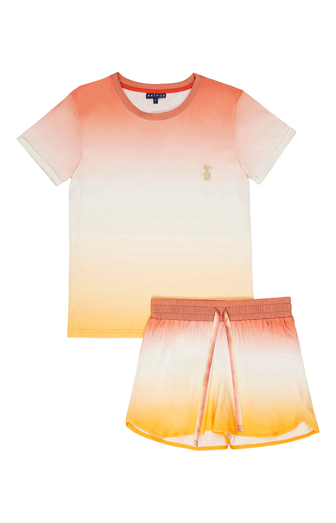 Pyjashort Femme Tie &amp; Dye Sunrise Multicolore 3