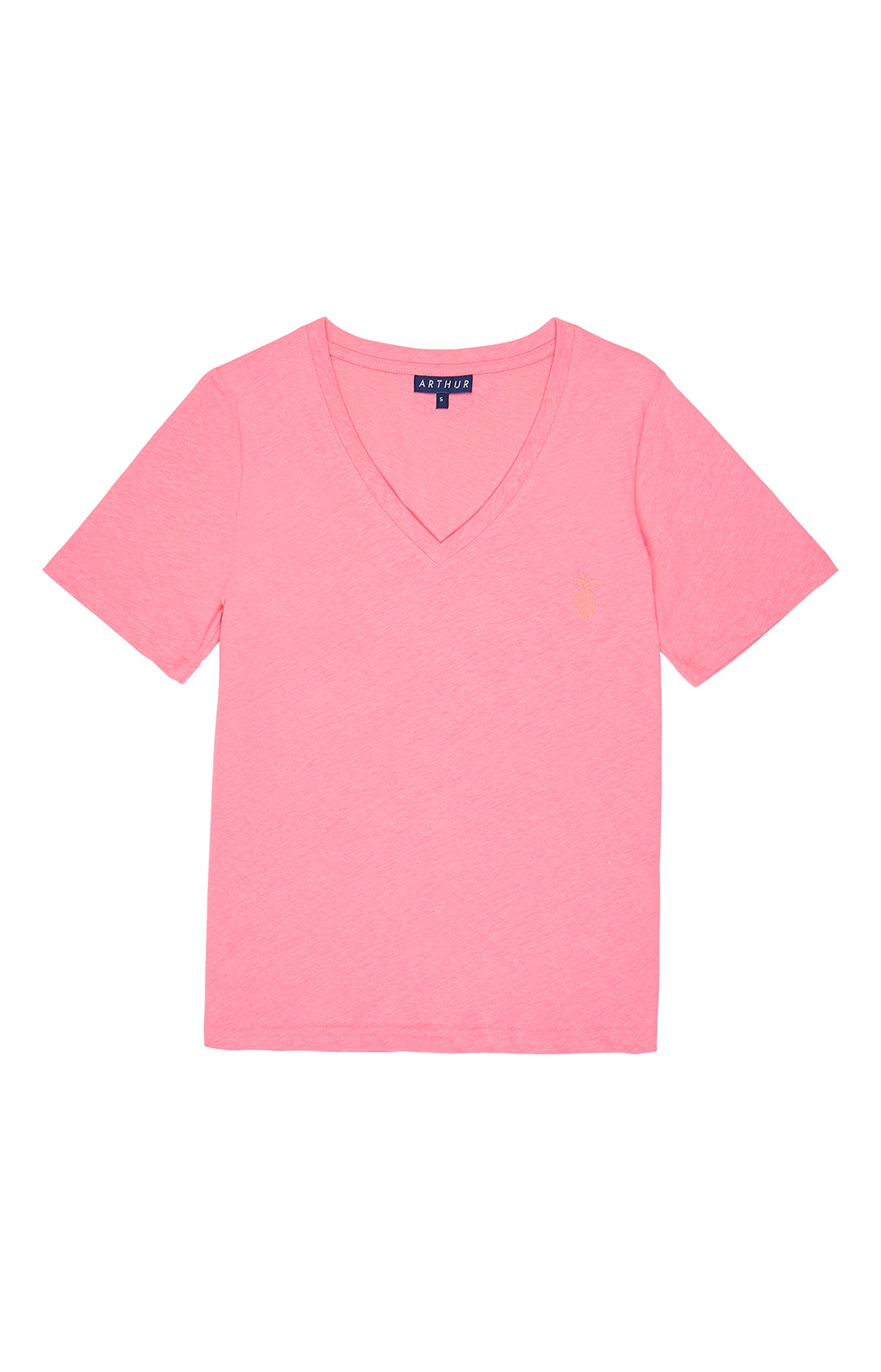 Tee-shirt Femme Polyester et coton Rose 3